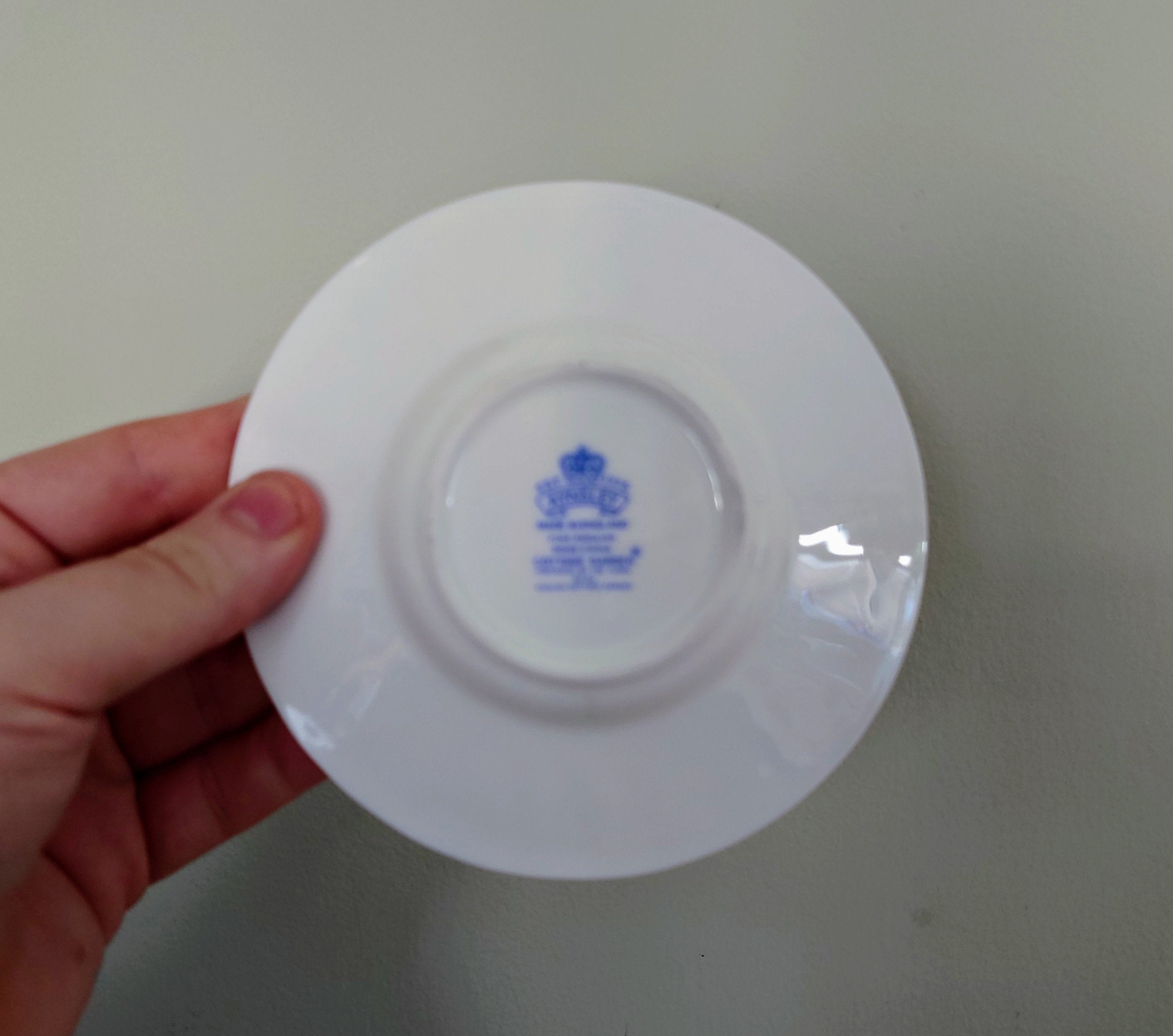 Aynsley Coffee Cup and Saucer Cottage Garden Porcelain  Fine Bone China Porcelain Made in England Cottage Garden Pattern Collectable Vintage