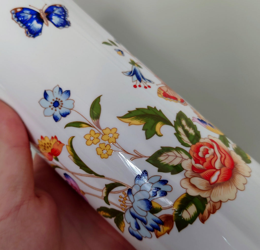 Vase 8" Mayfair Vase Cottage Garden Aynsley Fine Bone China Porcelain Made in England Cottage Garden Pattern Collectable Gift Vintage