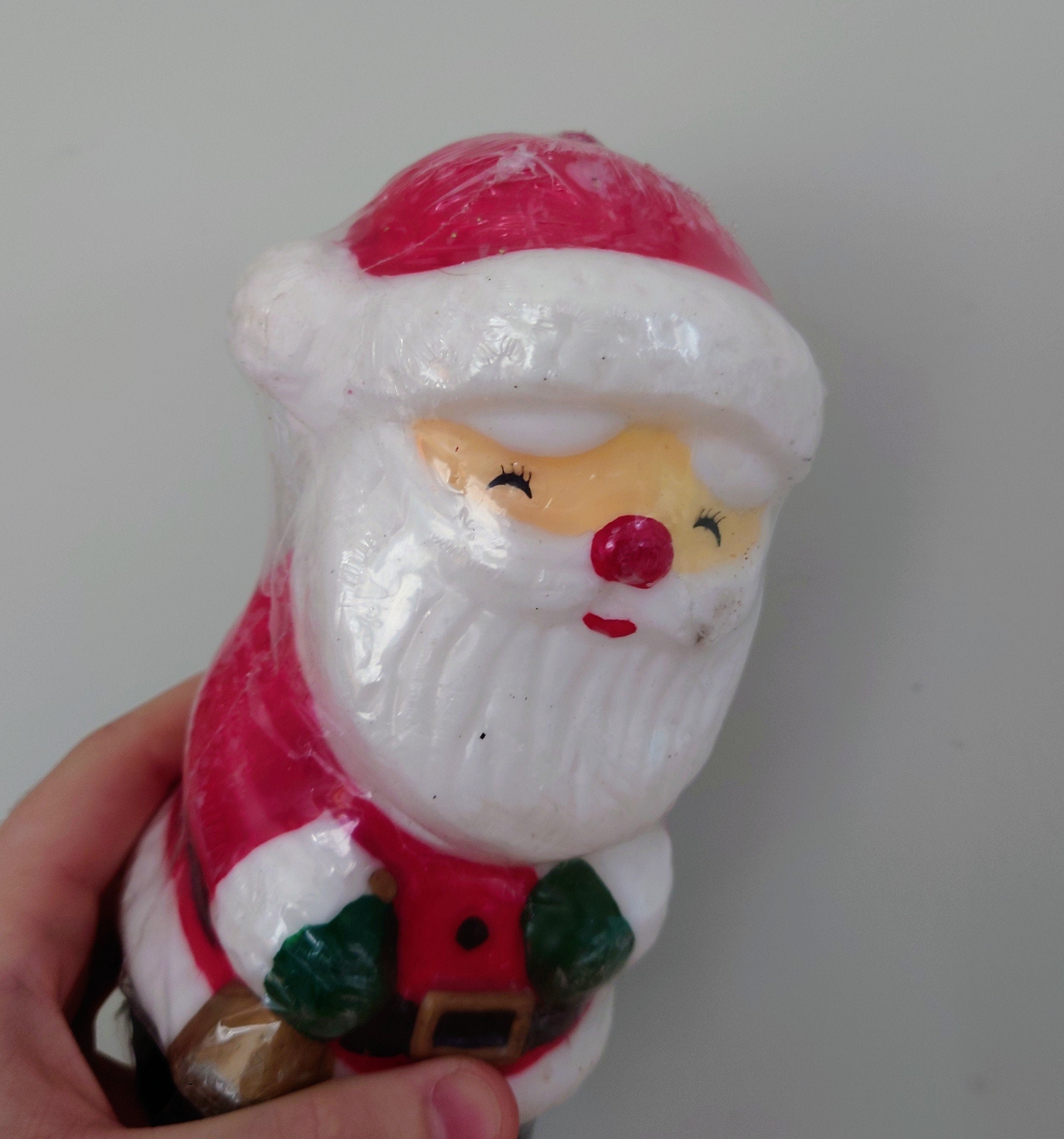 Vintage Candle Christmas Santa Claws Candle Decoration Decorative Novelty Kitsch Candle Ornamental Christmas Santa Figurine Candle Décor