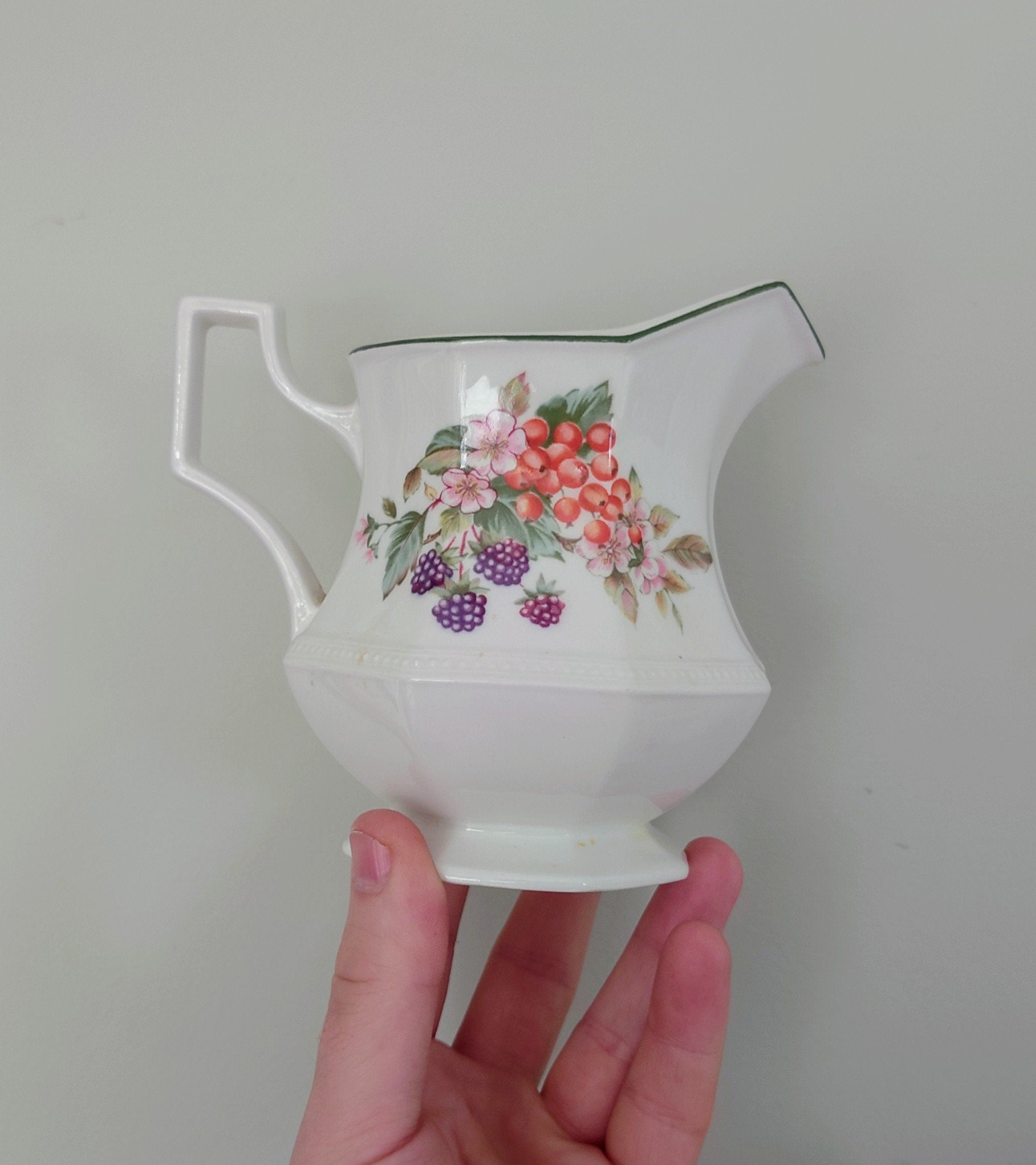 Ceramic Eternal Beau Teaset Teapot, Sugar Bowl, Milk Jug Ceramic Set Vintage 1980's Eternal Beau Tea Service Floral Country