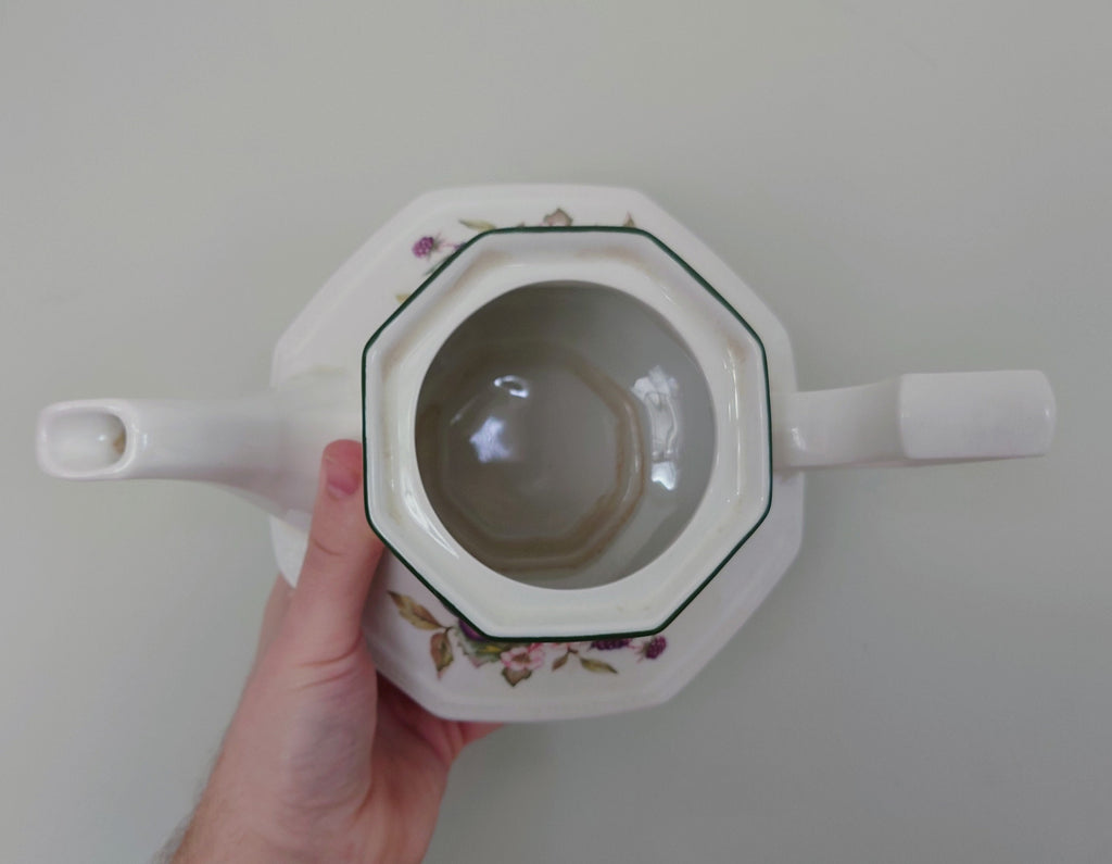 Ceramic Eternal Beau Teaset Teapot, Sugar Bowl, Milk Jug Ceramic Set Vintage 1980's Eternal Beau Tea Service Floral Country