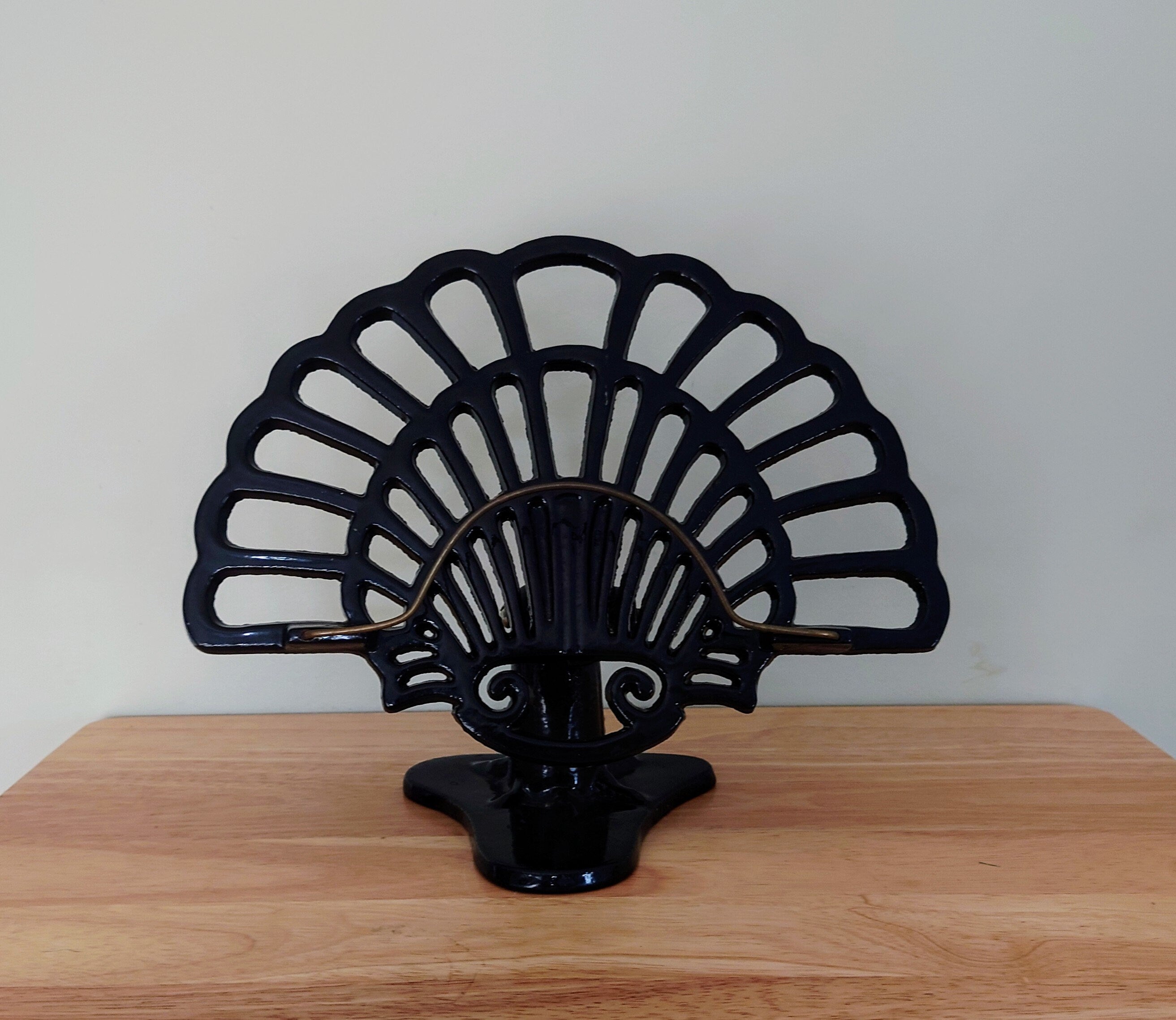 Vintage Book Stand Cast Iron Black Reading Desk Portable Sturdy Heavy Cast Iron Bookstand-Textbooks Books,bible stand
