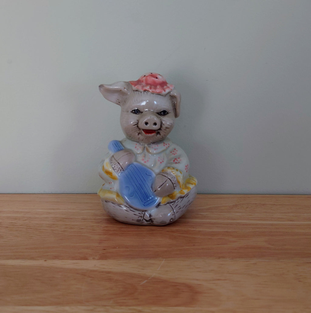 Vintage Piggy Bank Kitsch Money Box Pig Piggybank Ceramic Piggy Bank Tip Box Coin Bank Pig Figurine