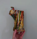 Vintage Vase Majolica Ceramic Lustre Bird Vase Italy Marked Pottery Vase Flower Earthenware Mid Century Bird Glazed Pottery Vase
