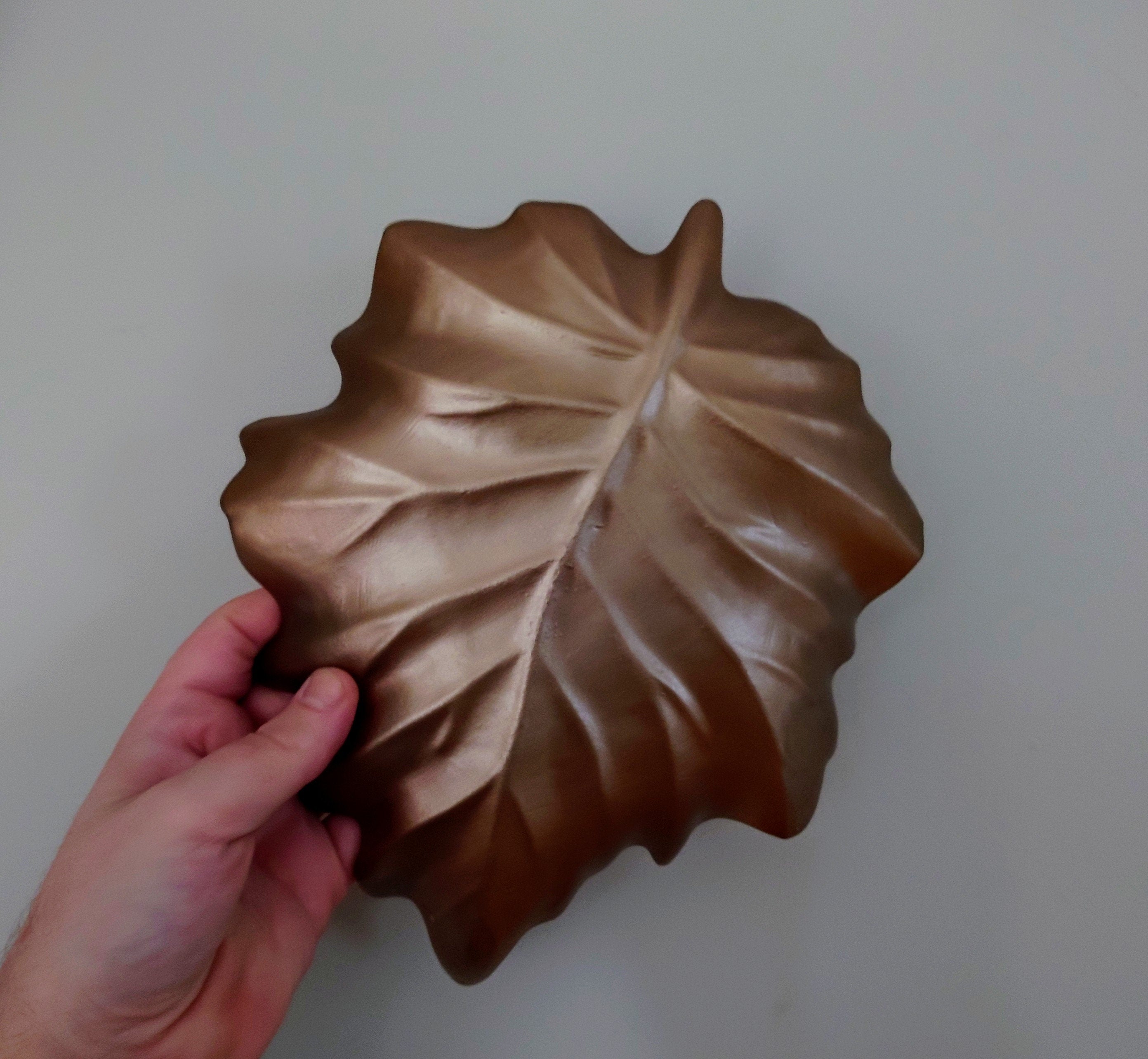 Vintage Gold Leaf Dish Glass Maple Leaf with Lustre effect  Key Dish Decorative Ornamental Leaf Décor Homeware