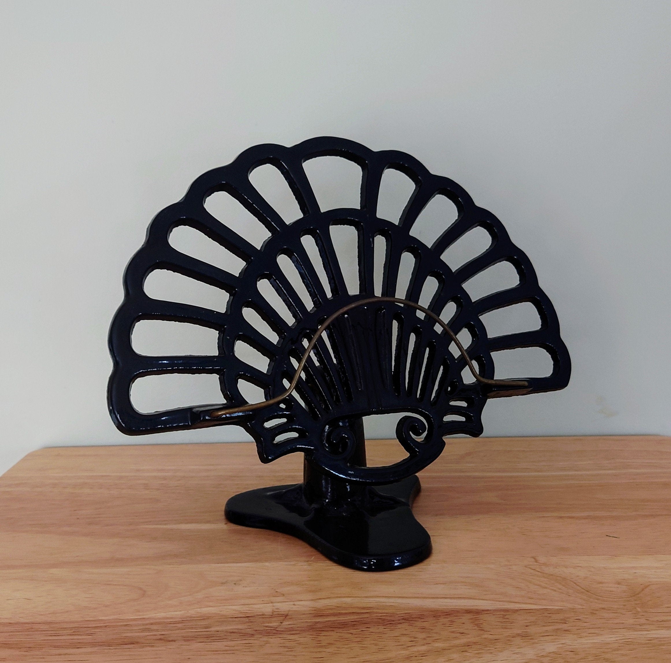 Vintage Book Stand Cast Iron Black Reading Desk Portable Sturdy Heavy Cast Iron Bookstand-Textbooks Books,bible stand