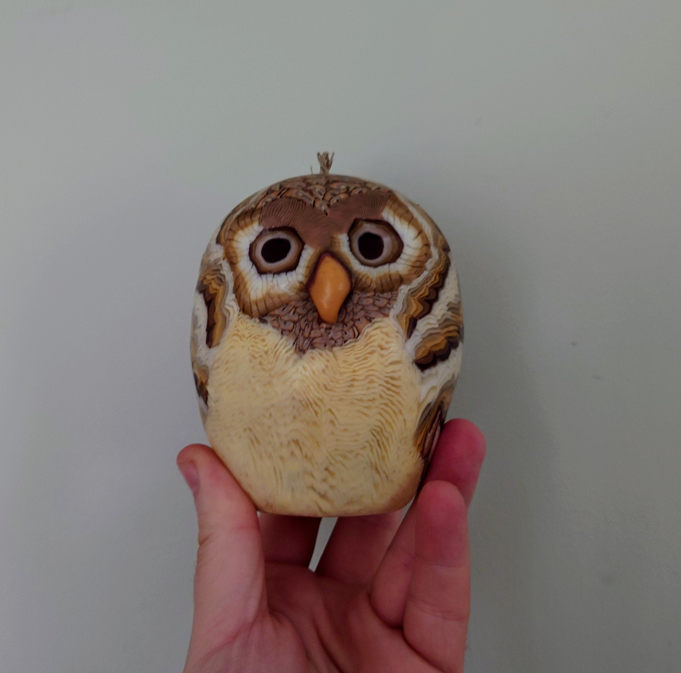 Owl Candle | Gifts for bird lovers | Owl decor |  | Unique candles | Colourful candles Kitsch Owl Candle Décor Figurine Ornament