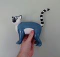 Vintage ringed tail lemur Piggy Bank Kitsch Money Box Pig Piggybank Ceramic Piggy Bank Tip Box Coin Bank Meerkat Figurine