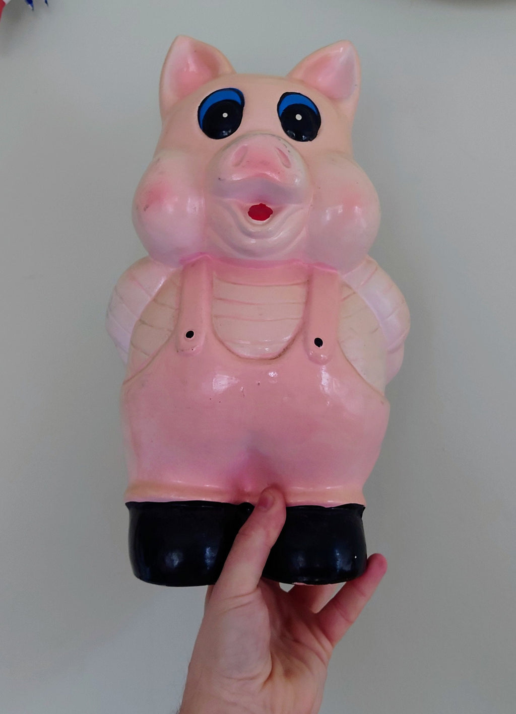 Vintage Large Piggy Bank Kitsch Money Box Pig Piggybank Ceramic Piggy Bank Tip Box Coin Bank Pig Figurine Cash Box