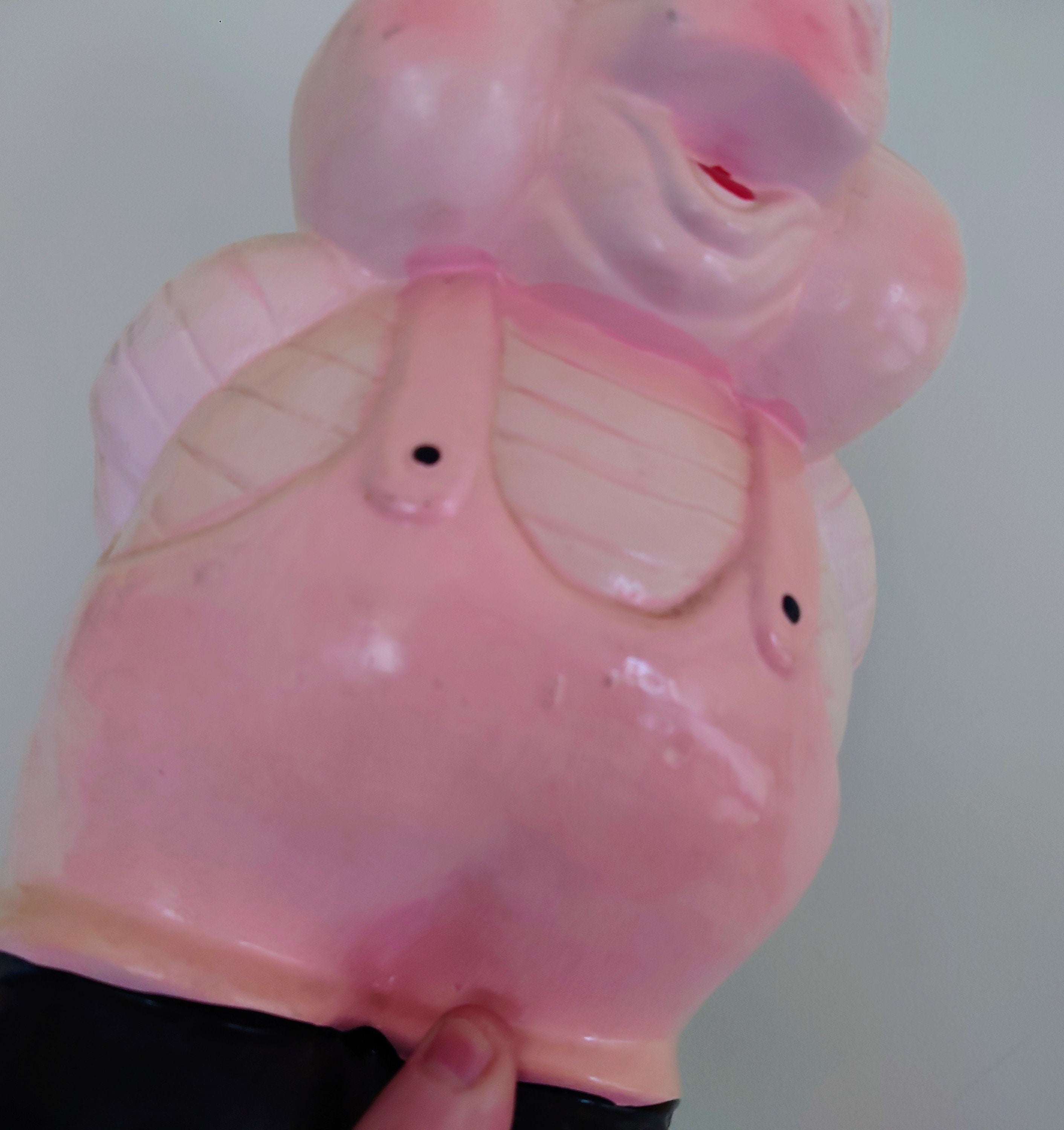 Vintage Large Piggy Bank Kitsch Money Box Pig Piggybank Ceramic Piggy Bank Tip Box Coin Bank Pig Figurine Cash Box