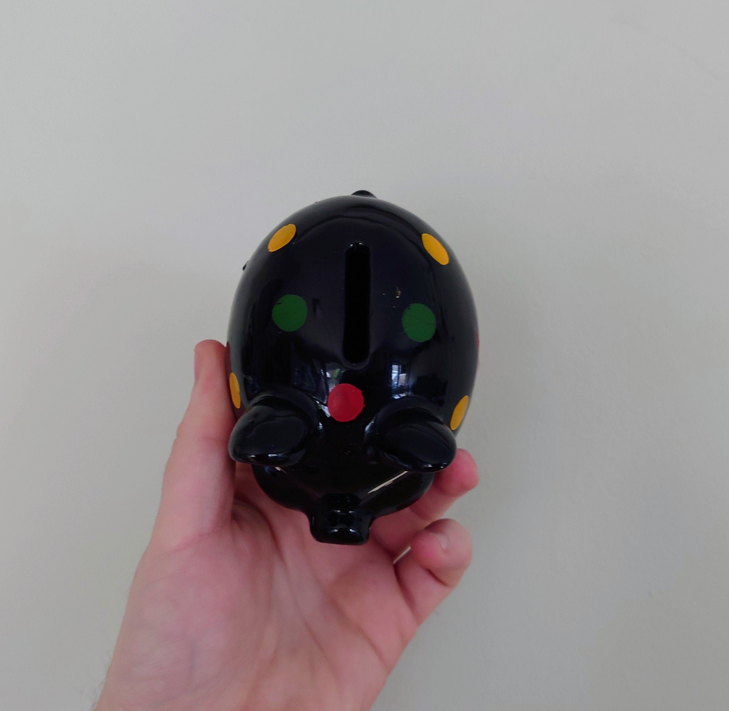 Vintage Piggy Bank Kitsch Money Box Pig Piggybank Ceramic Piggy Bank Tip Box Coin Bank Pig Figurine