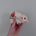 Vintage Piggy Bank Kitsch Money Box Pig Piggybank Ceramic Piggy Bank Tip Box Coin Bank Pig Figurine