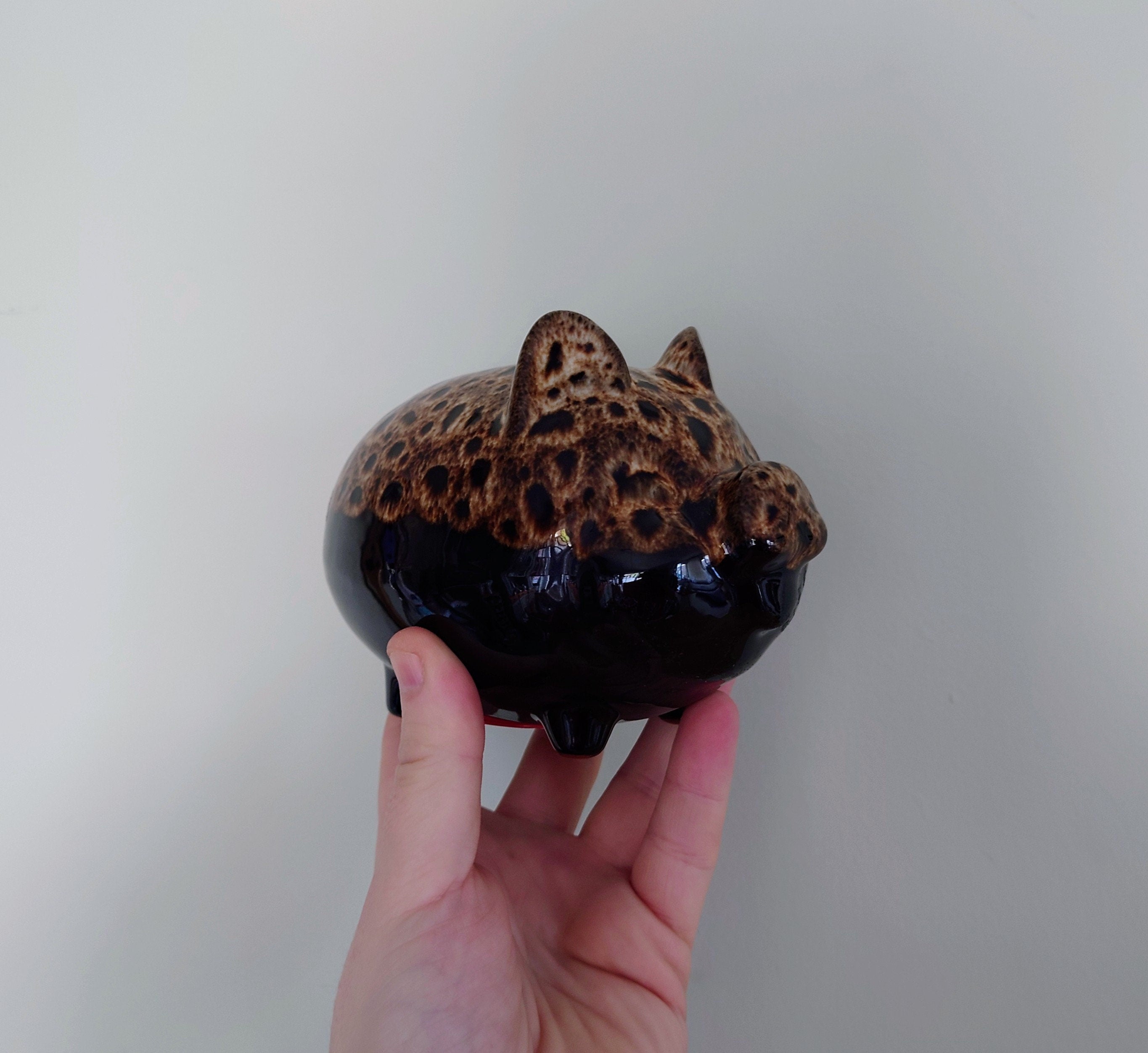 Vintage Piggy Bank Kitsch Money Box Pig Piggybank Ceramic Piggy Bank Tip Box Coin Bank Pig Figurine