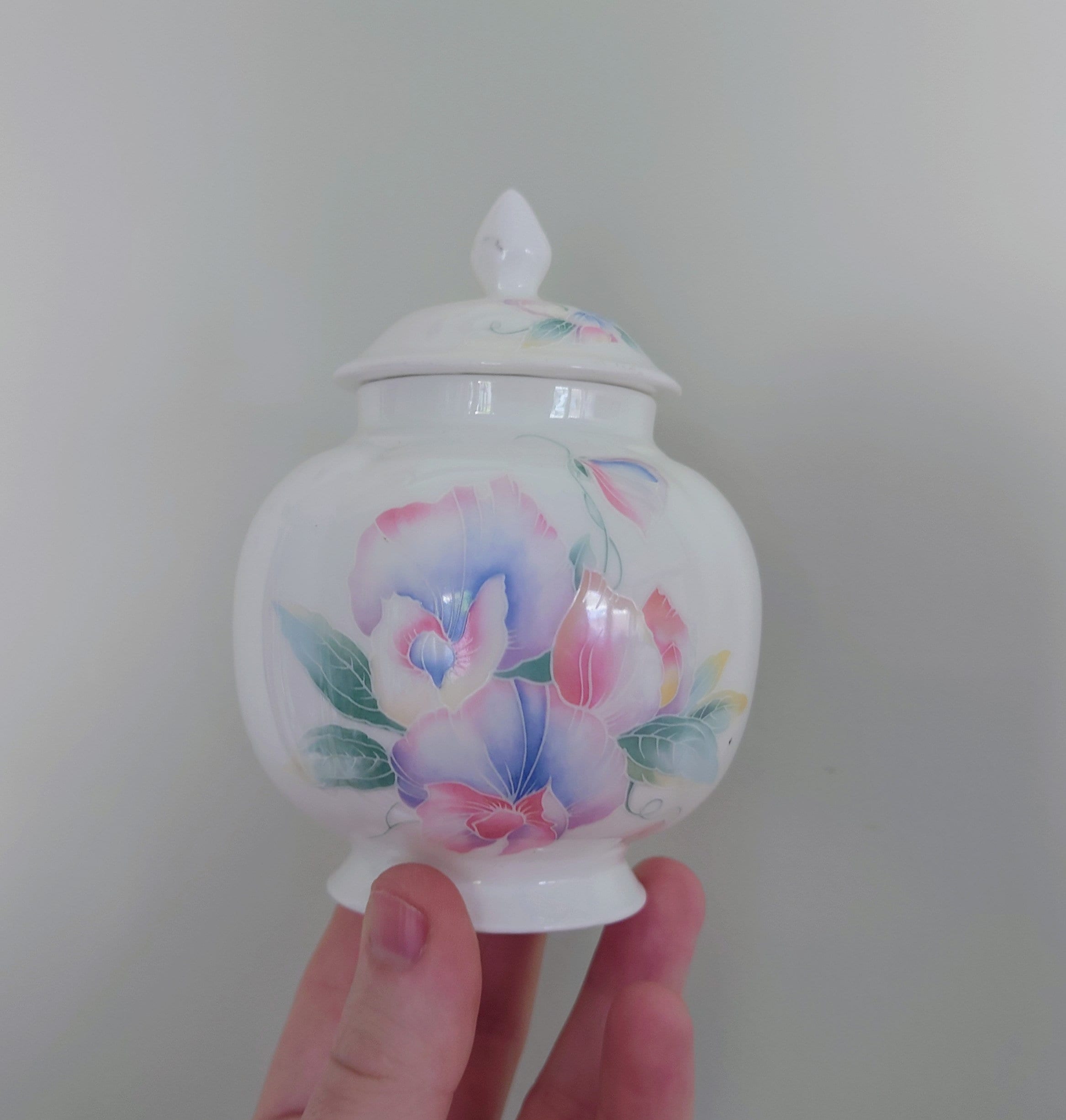 Little Sweetheart Spice Jar Fine Bone China Porcelain Made in England Little Sweetheart  Pattern Collectable Vintage 4 1/2"