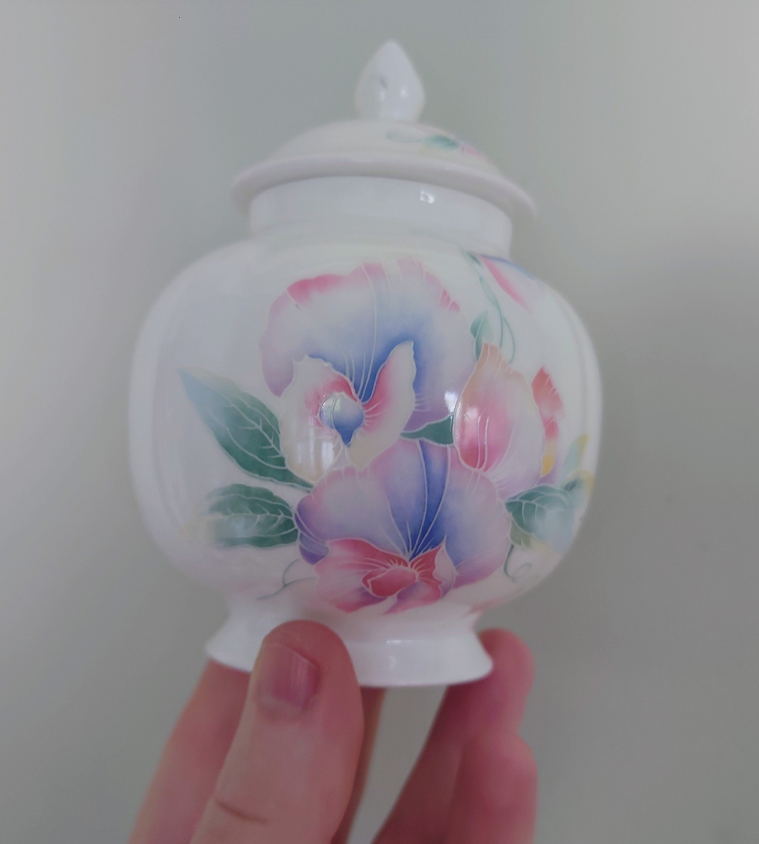 Little Sweetheart Spice Jar Fine Bone China Porcelain Made in England Little Sweetheart  Pattern Collectable Vintage 4 1/2"