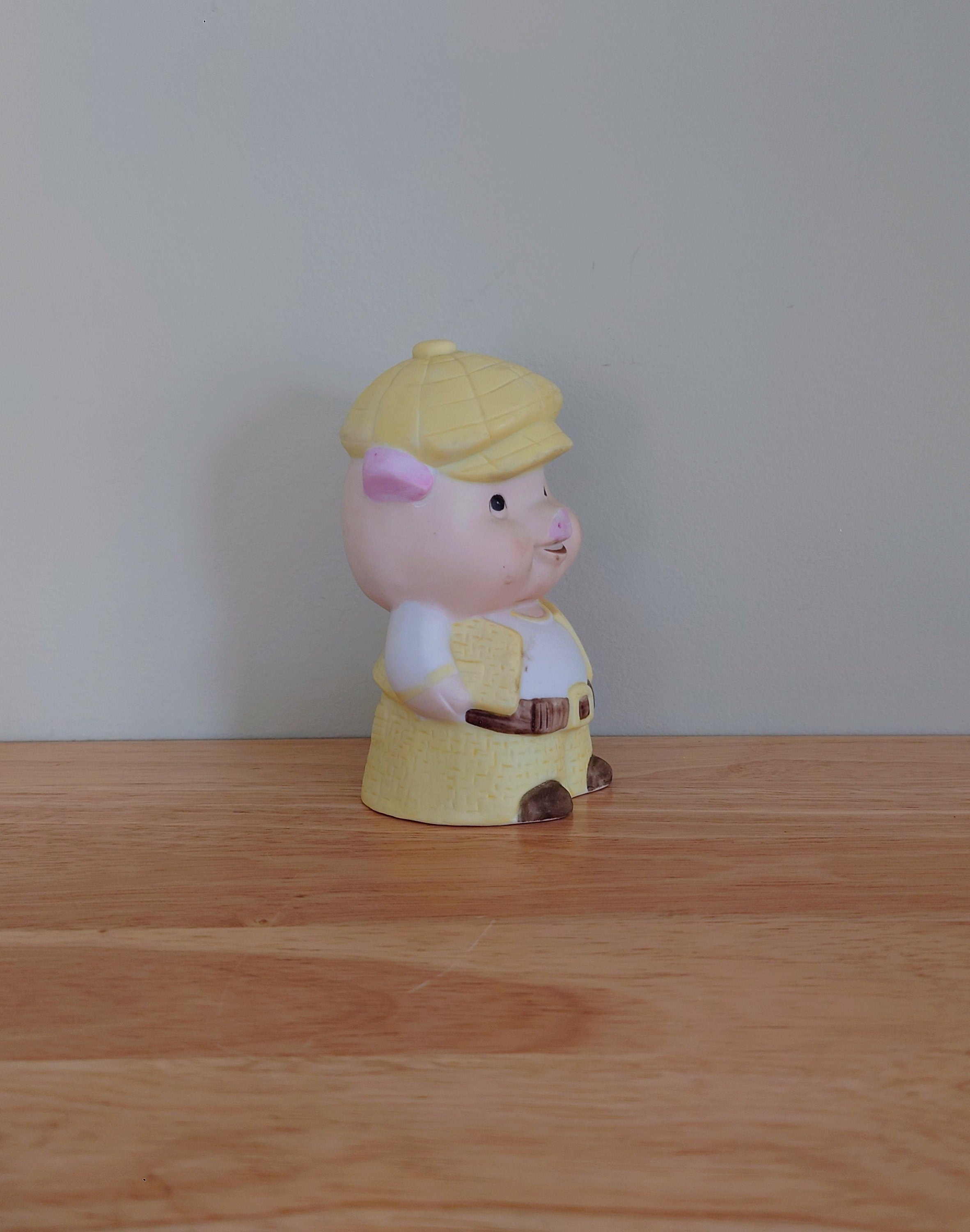 Vintage Piggy Bank Kitsch Money Box Pig Piggybank Ceramic Piggy Bank Tip Box Coin Bank Pig Figurine