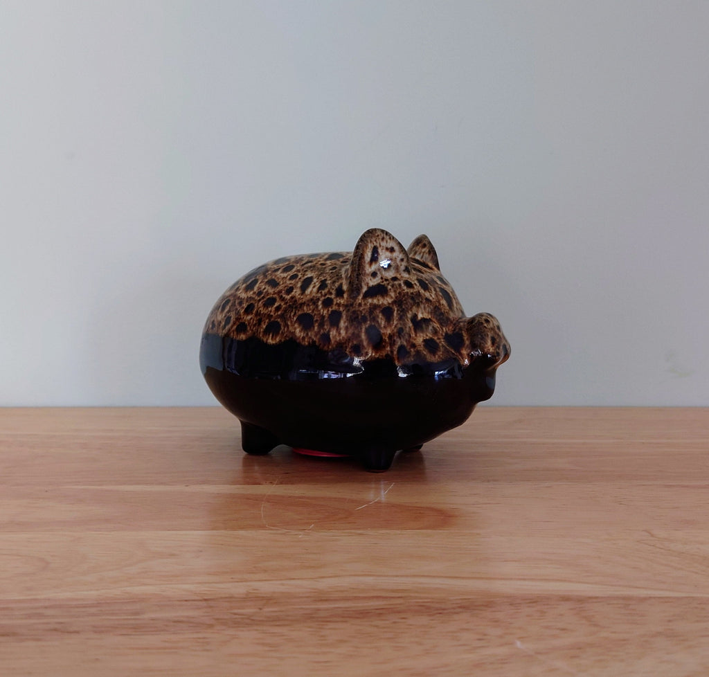 Vintage Piggy Bank Kitsch Money Box Pig Piggybank Ceramic Piggy Bank Tip Box Coin Bank Pig Figurine