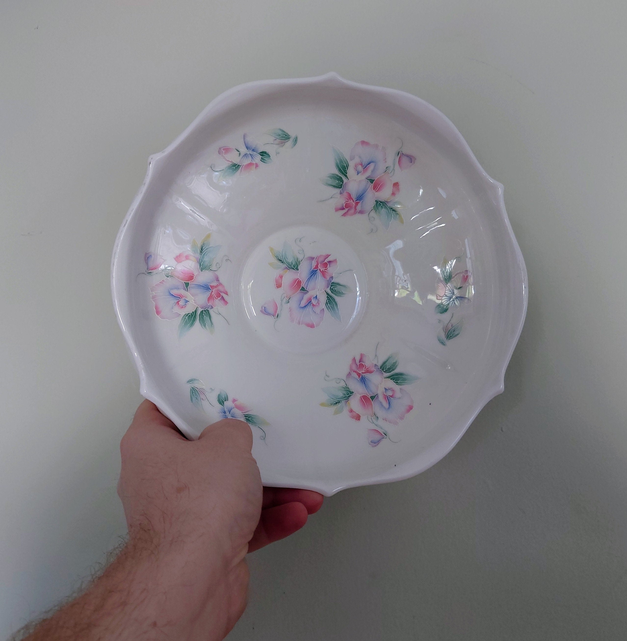 Aynsley - Little Sweetheart -   Serving Bowl Fine Bone China Porcelain Made in England Pattern Collectable Vintage Plate Fruit Bowl