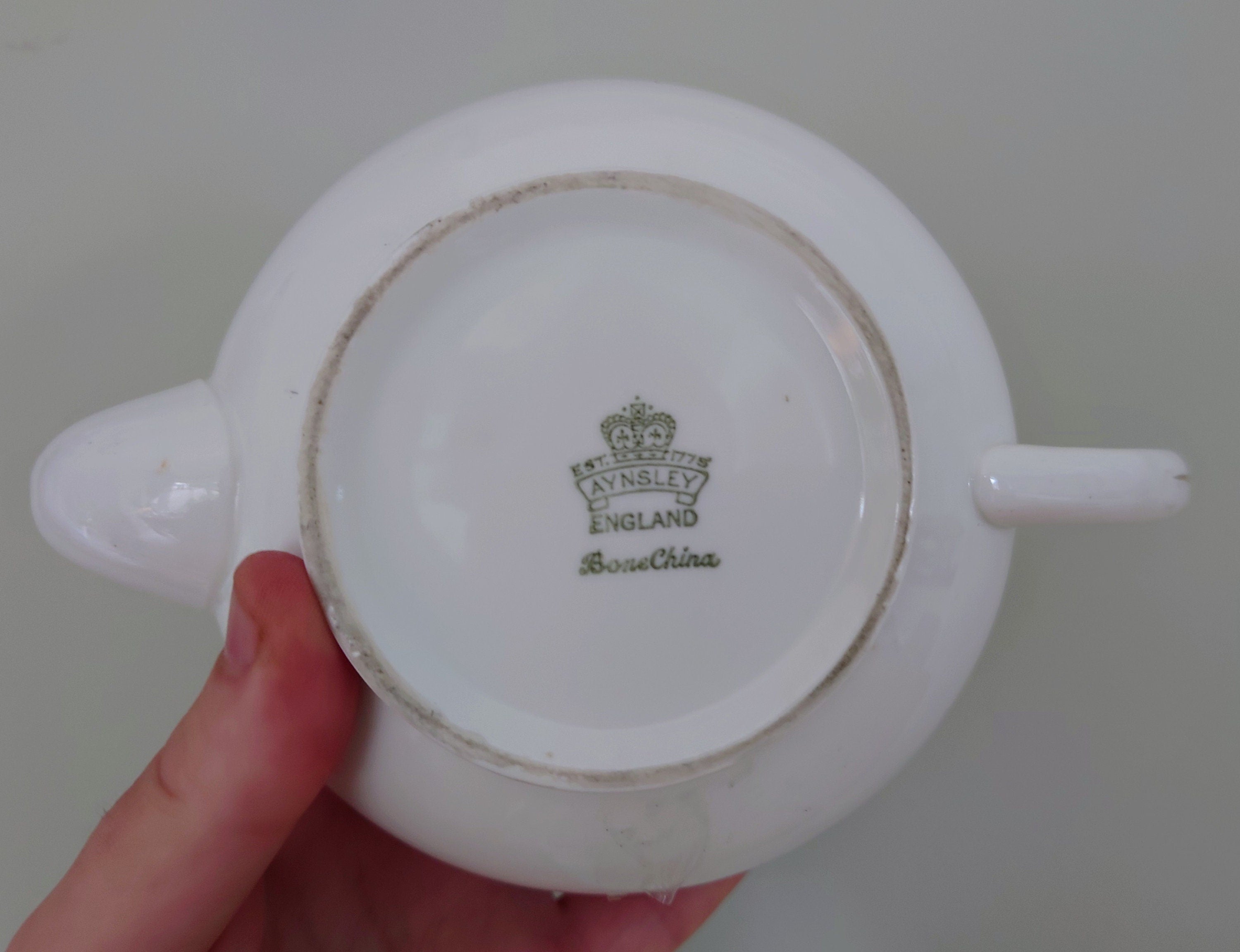 Vintage Teapot Novelty Aynsley Porcelain Pink Rose Ceramic Floral Cottage Chic Teapot Country Garden Flowers Teapot Collection