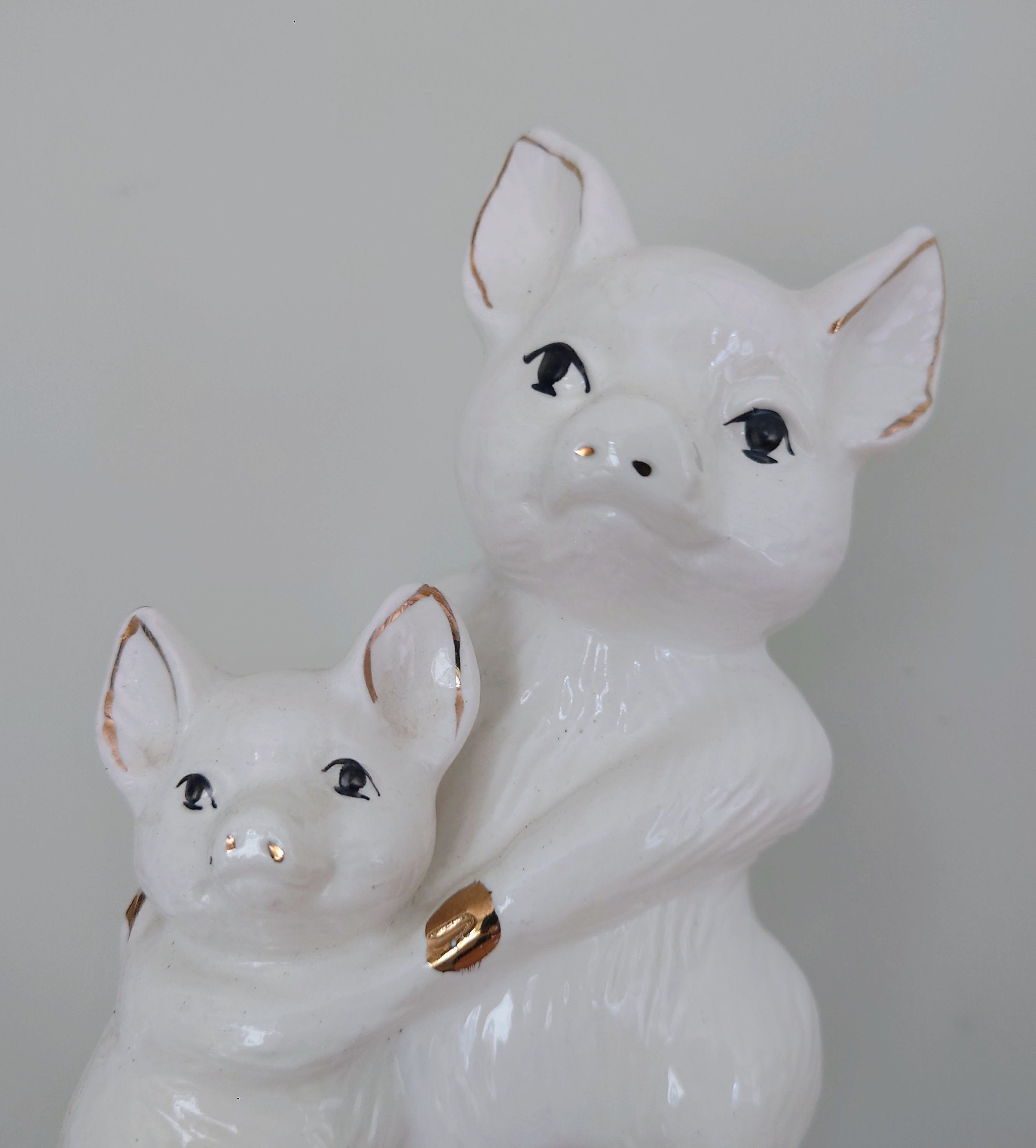 Vintage Piggy Bank Kitsch Money Box Pig Piggybank Ceramic Piggy Bank Tip Box Coin Bank Pig Figurine