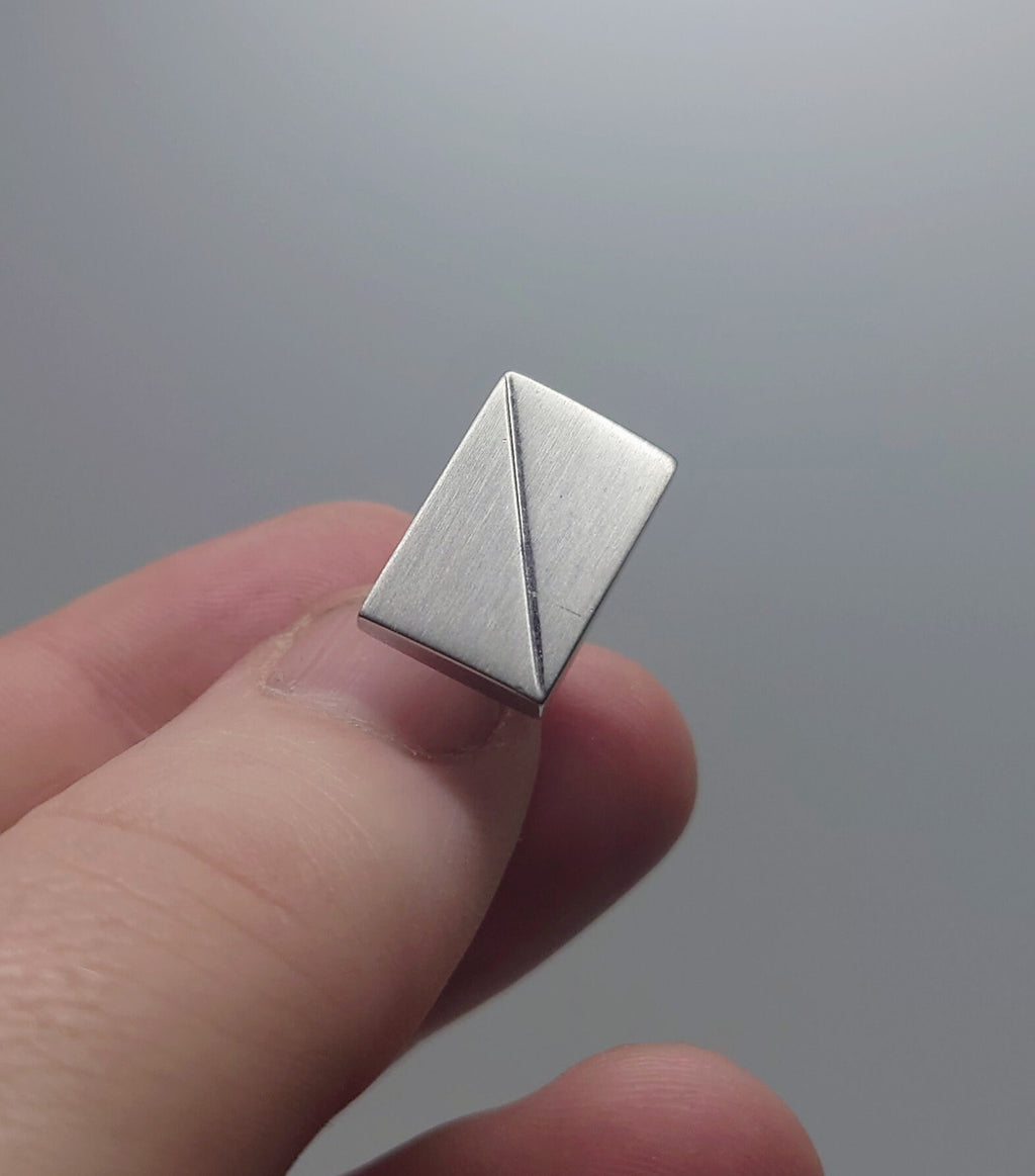 Vintage Silver Cufflinks Rectangular set of Mens Cufflinks Vintage 1970's Cuff Links Silver Tone Metal Costume Jewellery Gift for Him