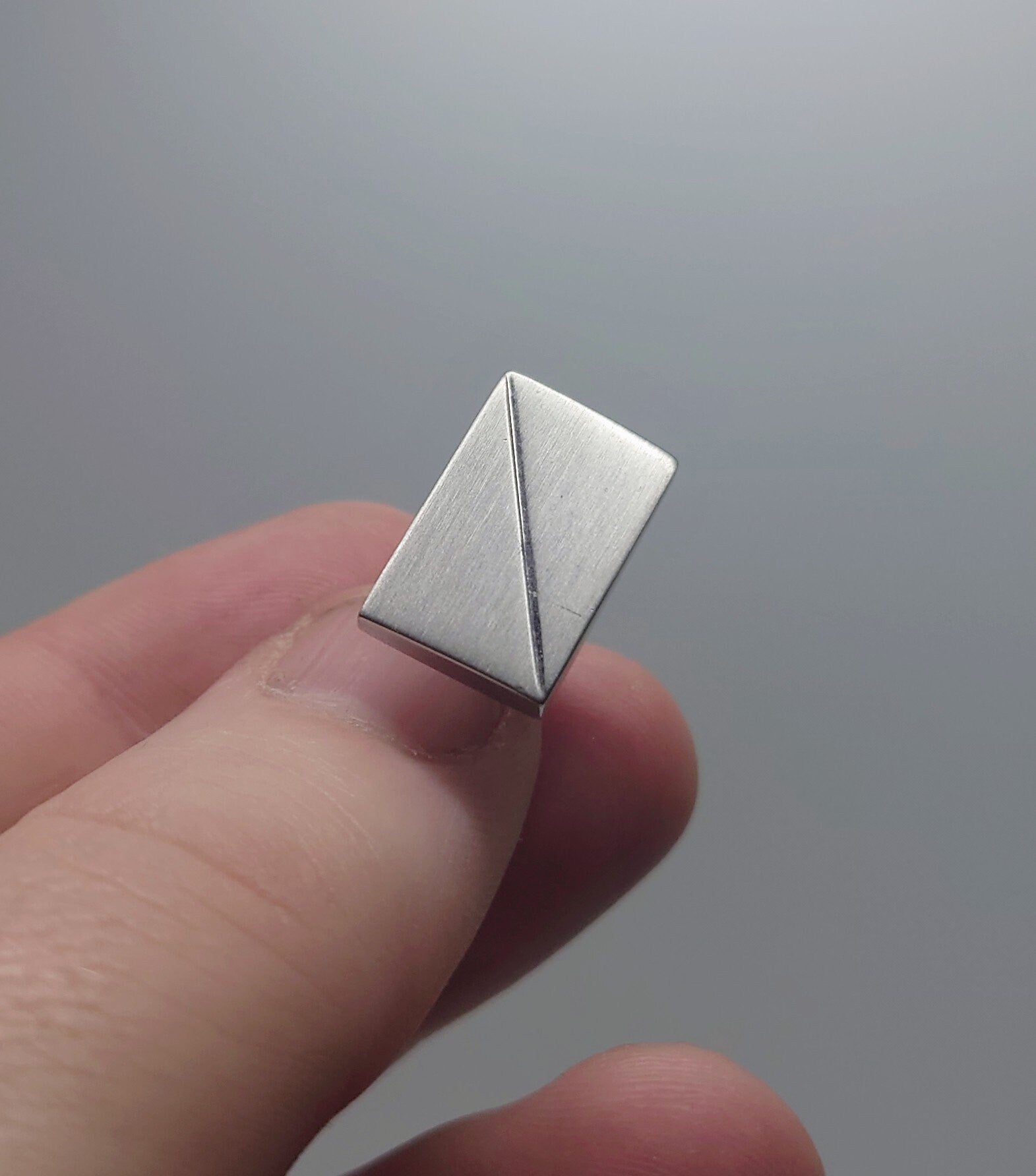 Vintage Silver Cufflinks Rectangular set of Mens Cufflinks Vintage 1970's Cuff Links Silver Tone Metal Costume Jewellery Gift for Him