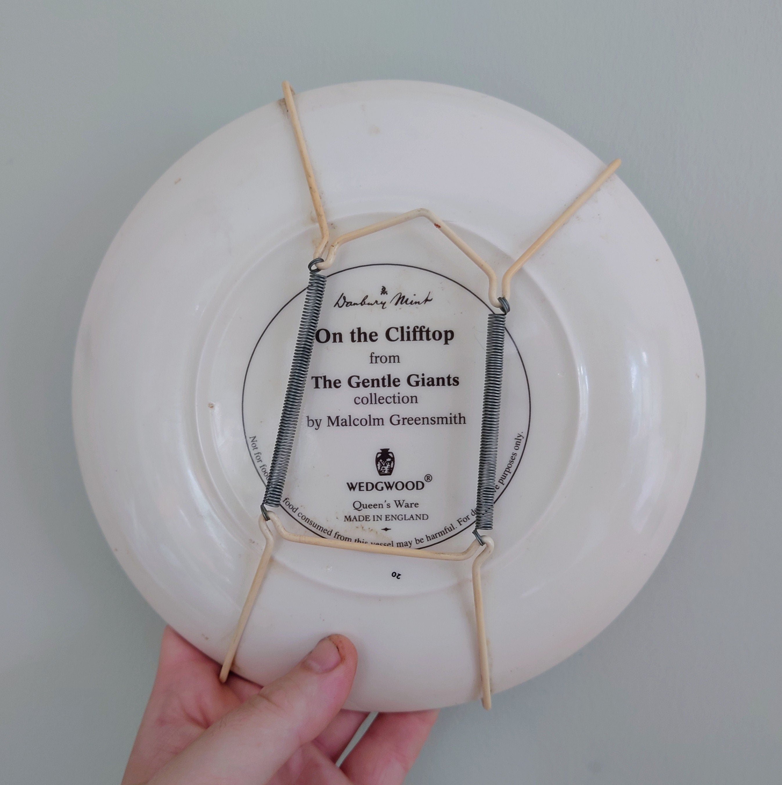 Vintage Wall Plate 'Wedgwood Horse Plate' Ceramic Plate China Porcelain 'Gentle Giants Collection' Fine Porcelain Decorative Plate
