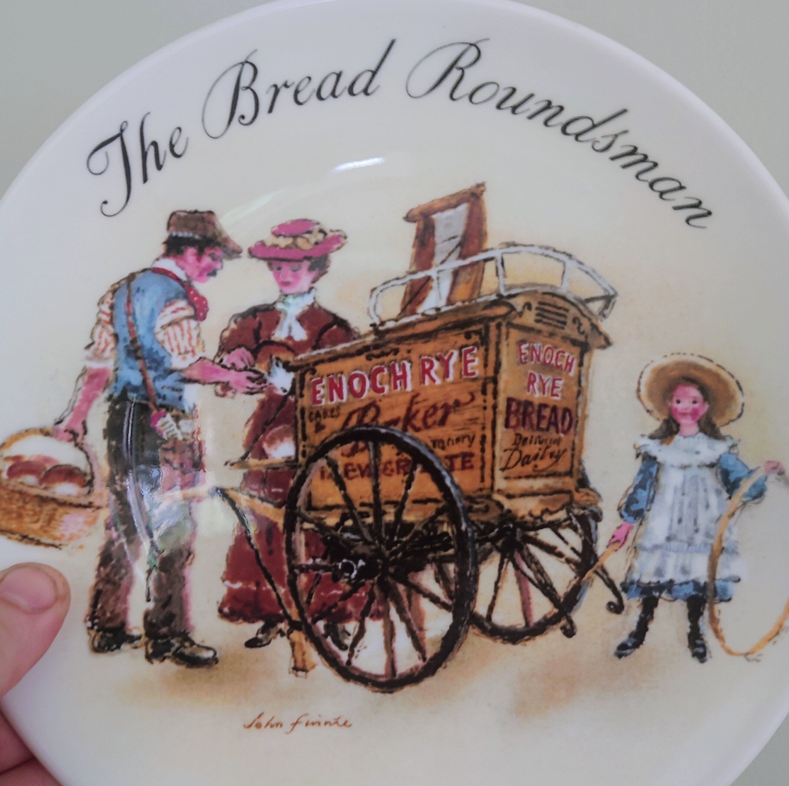 Vintage Wall Plate Wedgewood 'The Street Sellers of London Series' Fine Bone China Decorative Plate Collectable Wedgewood Boxed Plate 1987