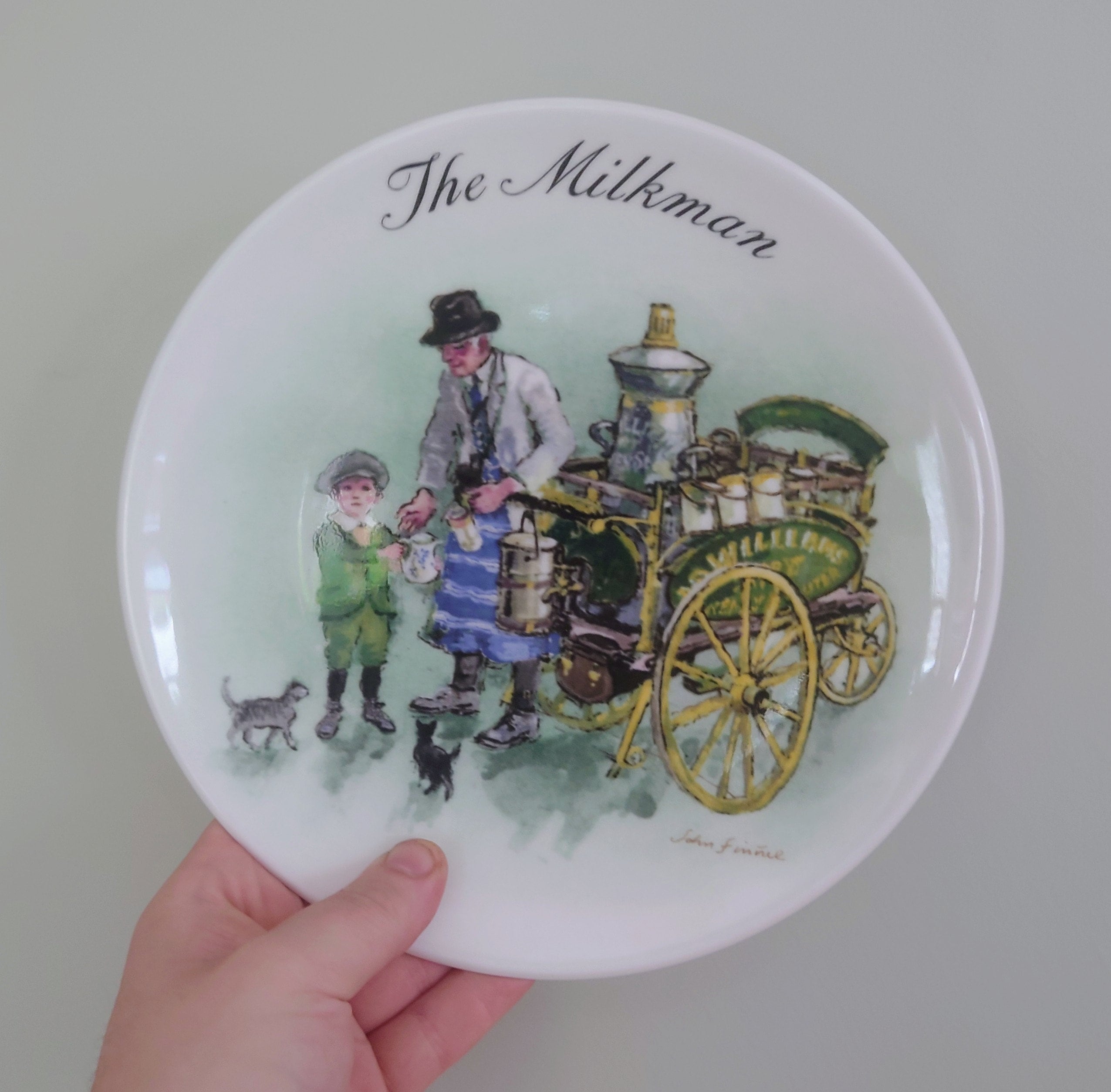 Vintage Wall Plate Wedgewood 'The Street Sellers of London Series' Fine Bone China Decorative Plate Collectable Wedgewood Boxed Plate 1987