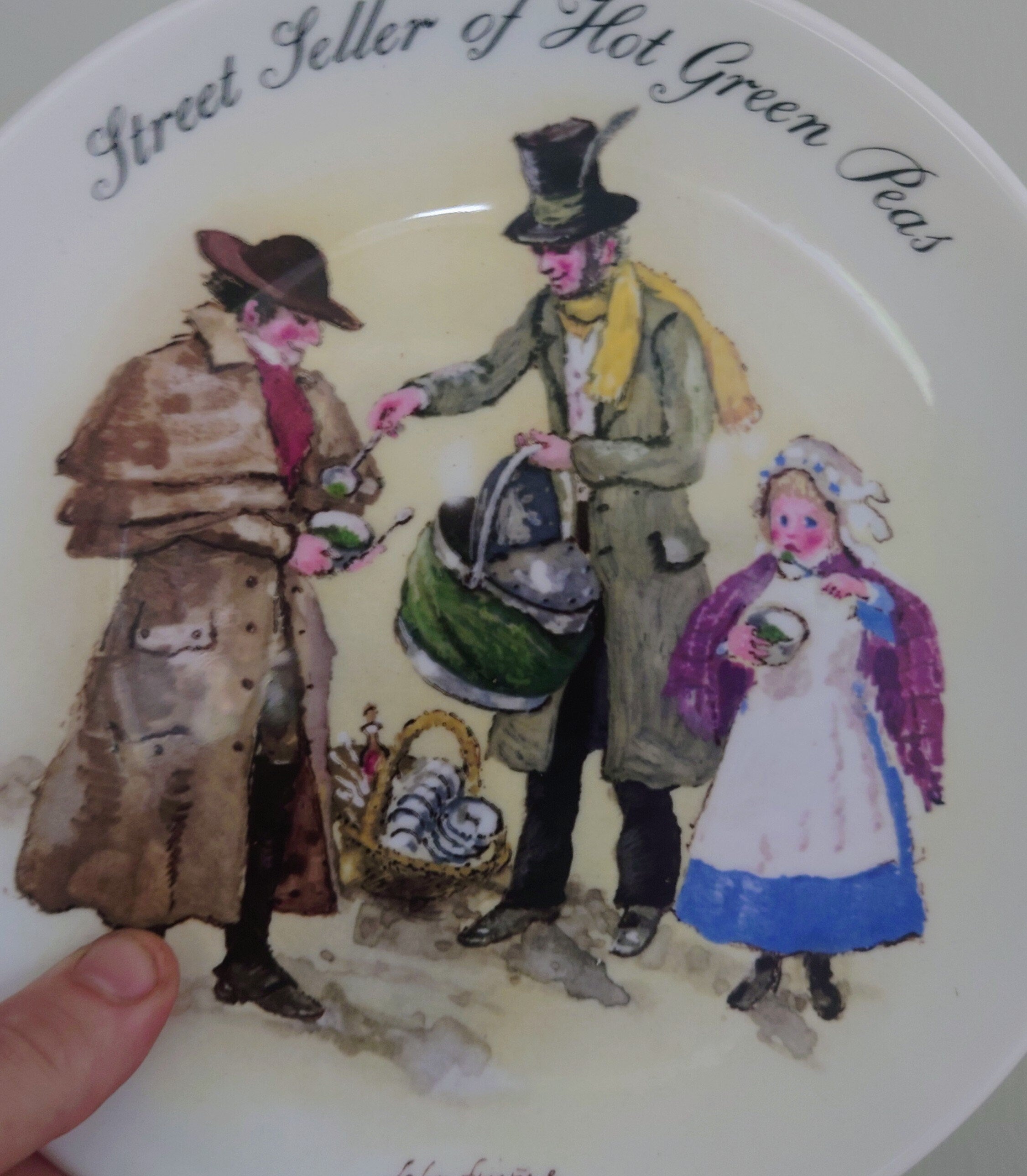 Vintage Wall Plate Wedgewood 'The Street Sellers of London Series' Fine Bone China Decorative Plate Collectable Wedgewood Boxed Plate 1987