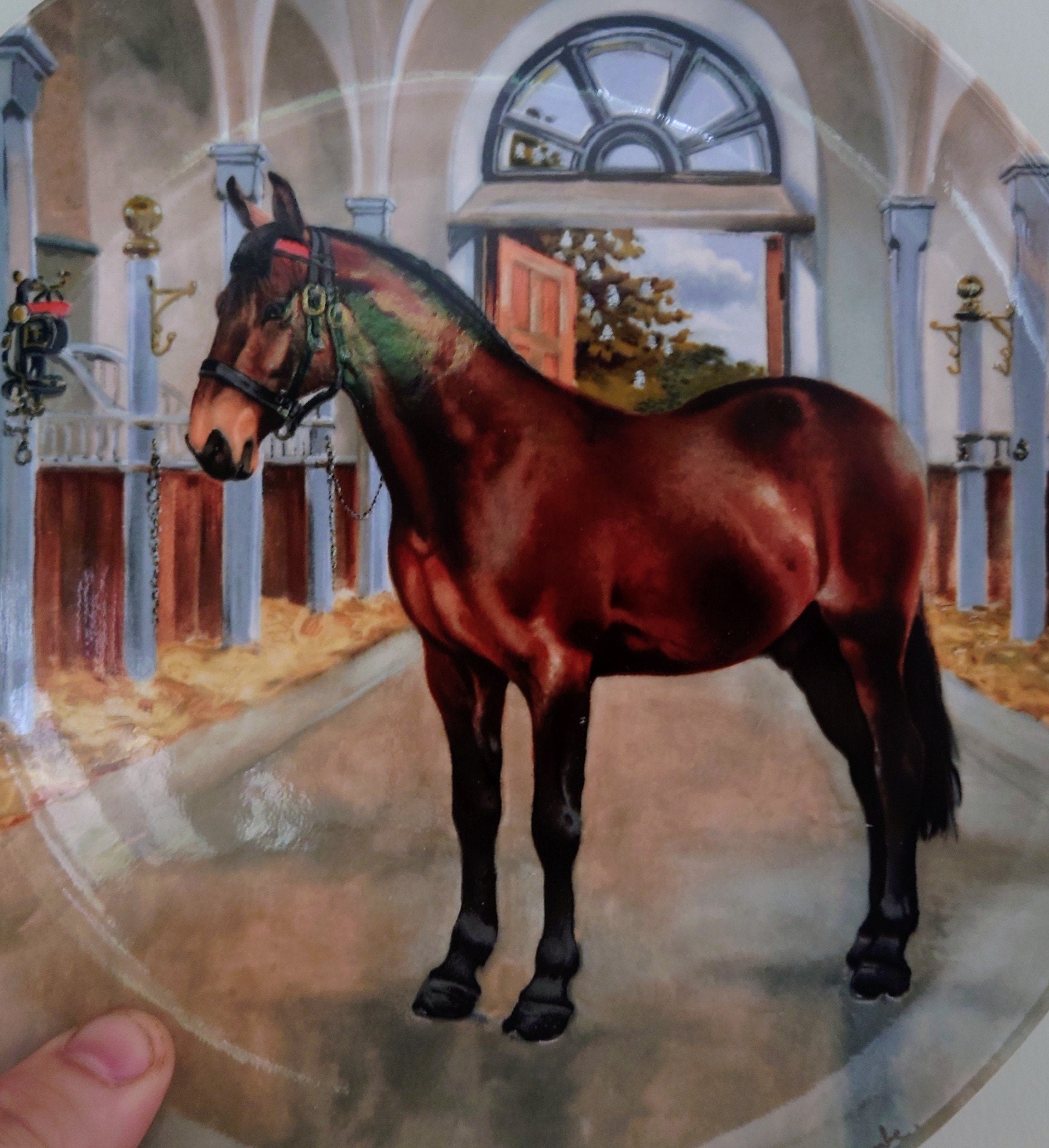 Vintage Horse Wall Plate Spode 'The Nobel Horse Collection' Fine Bone China Decorative Plate Collectable Spode Horse Boxed Plate 1988