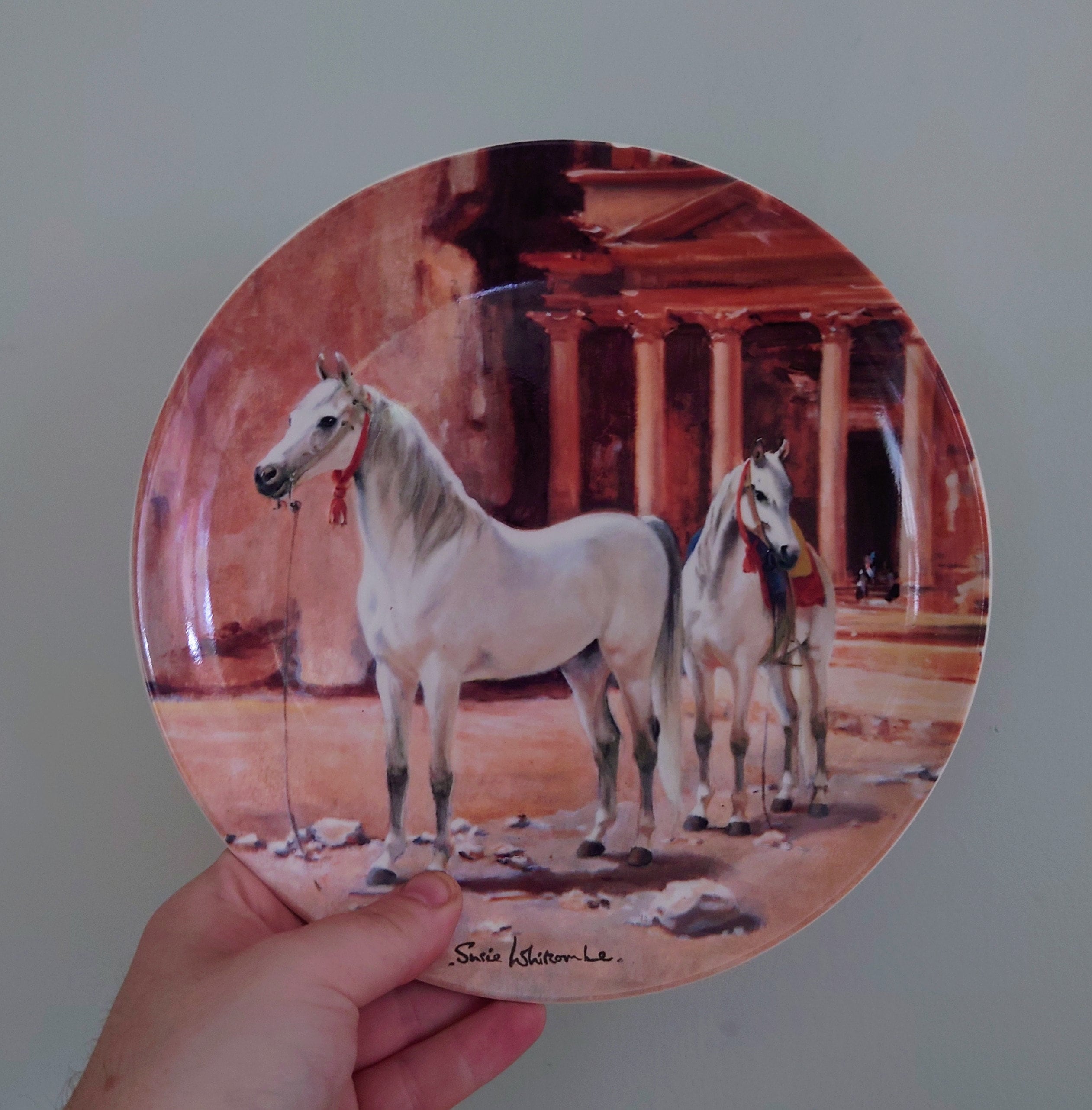 Vintage Horse Wall Plate Spode 'The Nobel Horse Collection' Fine Bone China Decorative Plate Collectable Spode Horse Boxed Plate 1988