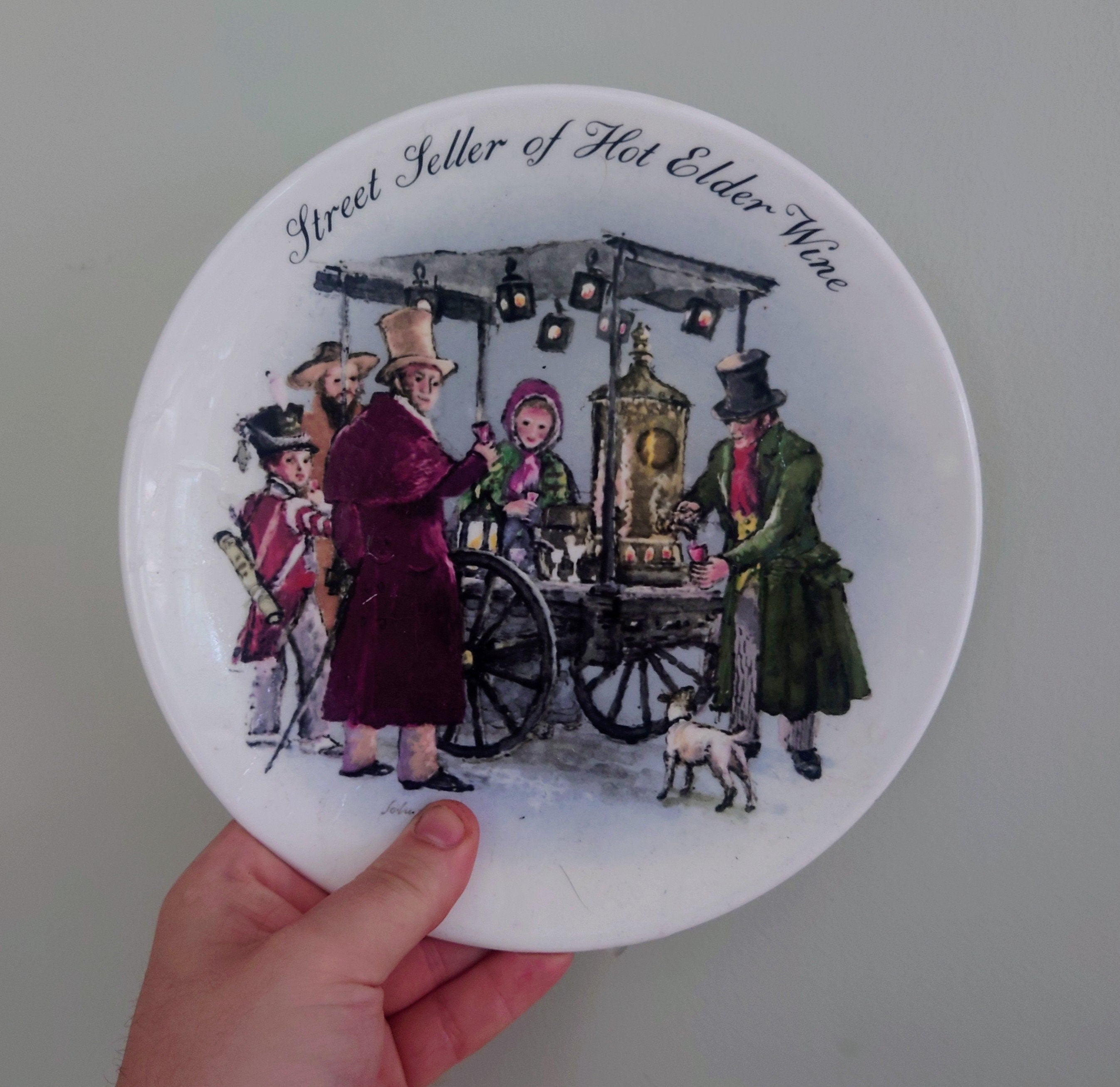 Vintage Wall Plate Wedgewood 'The Street Sellers of London Series' Fine Bone China Decorative Plate Collectable Wedgewood Boxed Plate 1987