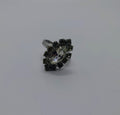 Vintage Diamond Rhinestone Dress Ring Costume Jewellery Wedding Ring Statement Ring Silver Crystal Ring UK Size N US 7