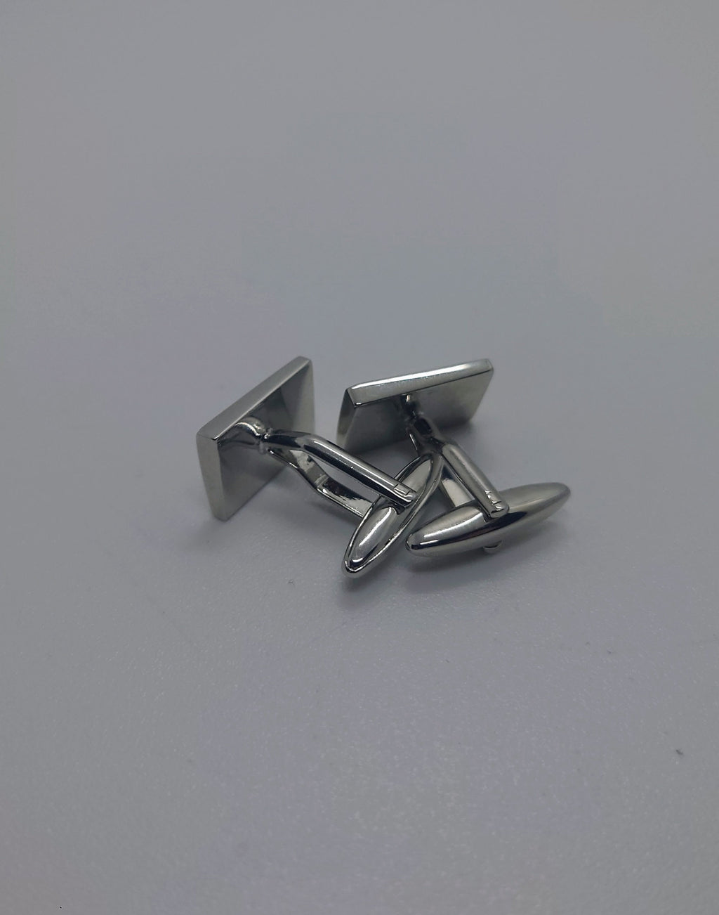 Vintage Silver Cufflinks Rectangular set of Mens Cufflinks Vintage 1970's Cuff Links Silver Tone Metal Costume Jewellery Gift for Him