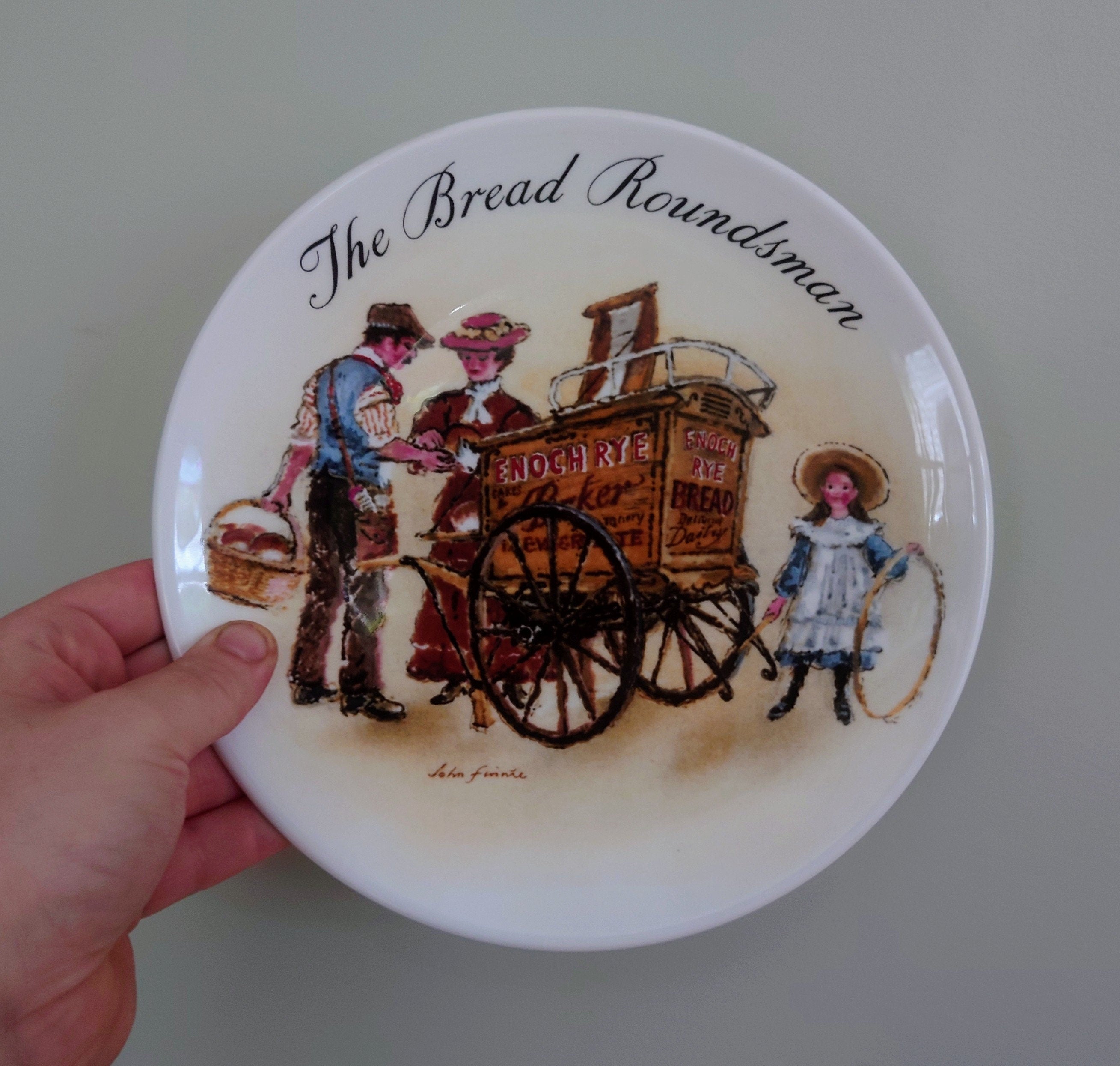 Vintage Wall Plate Wedgewood 'The Street Sellers of London Series' Fine Bone China Decorative Plate Collectable Wedgewood Boxed Plate 1987