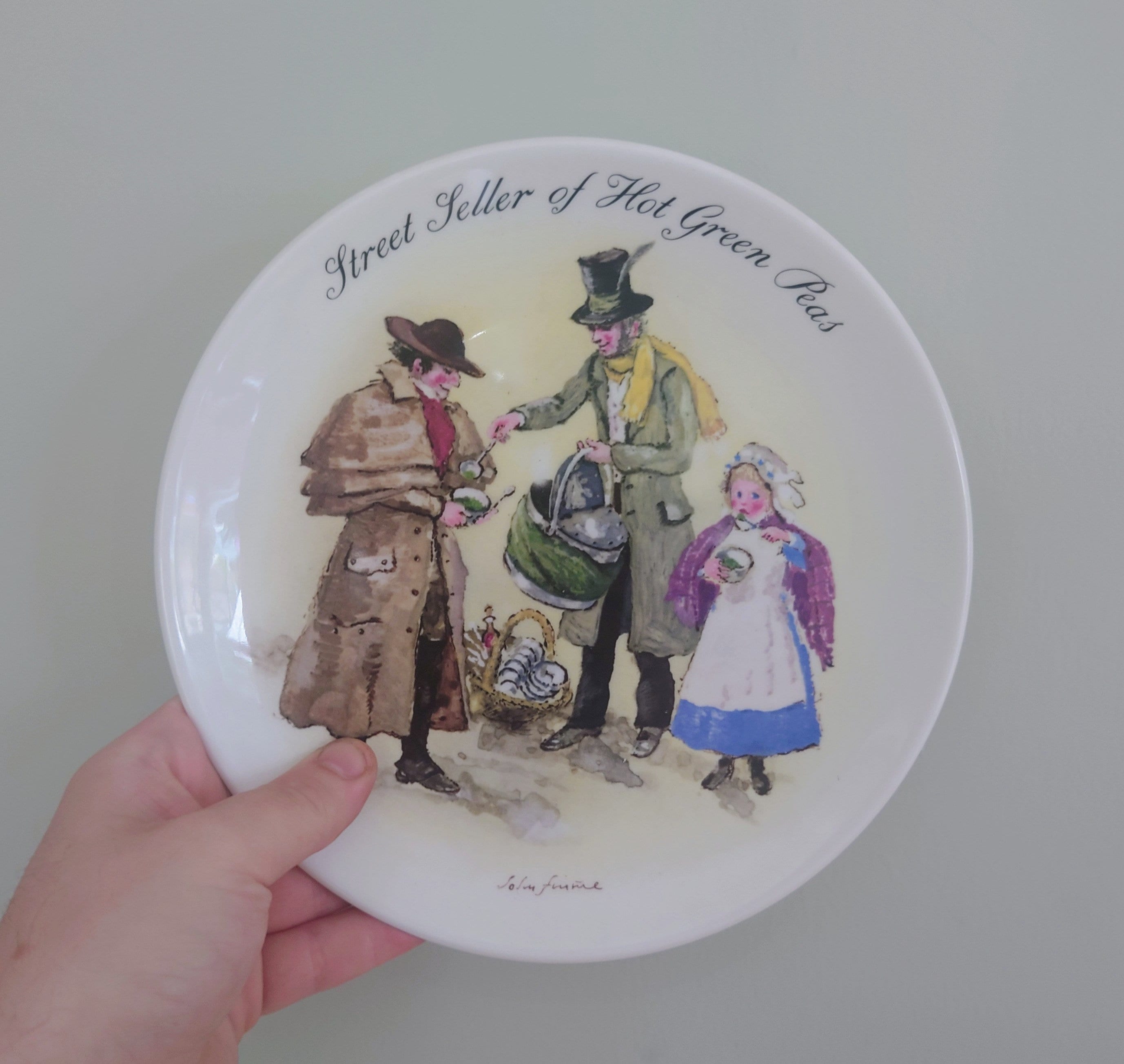 Vintage Wall Plate Wedgewood 'The Street Sellers of London Series' Fine Bone China Decorative Plate Collectable Wedgewood Boxed Plate 1987