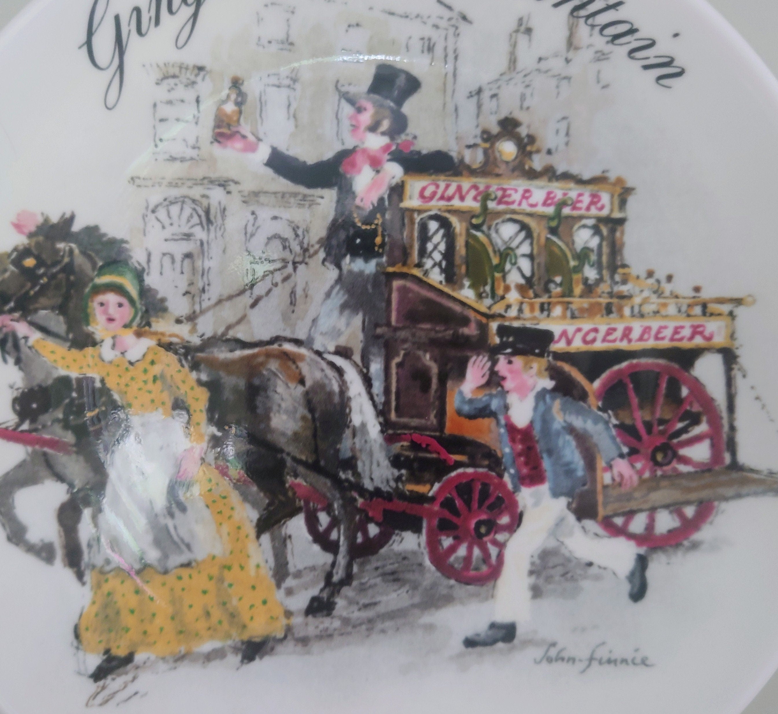 Vintage Wall Plate Wedgewood 'The Street Sellers of London Series' Fine Bone China Decorative Plate Collectable Wedgewood Boxed Plate 1987