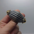 Vintage Silver Brooch Swirl Shell Pin Costume Jewellery Jewelry Silver tone Metal Bulky Shell Pin Brooch