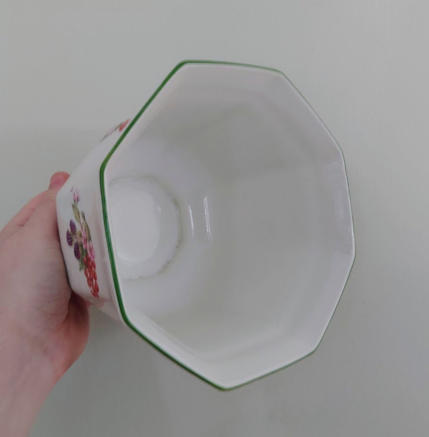 Vintage Ceramic Planter Plant Pot Indoor Planter Stamped Regal England Floral Pottery Stoneware