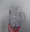 Vintage Beer Glass/Mug Large Vintage Barware Tankard Large Pint Glass Old Thick Glass Jug Vintage Barware Jug