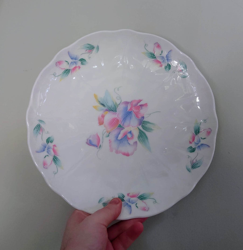 Flat Cake Plate/Cheese Plate little sweetheart Fine Bone China Porcelain Made in England little sweetheart Pattern Collectable Vintage Plate