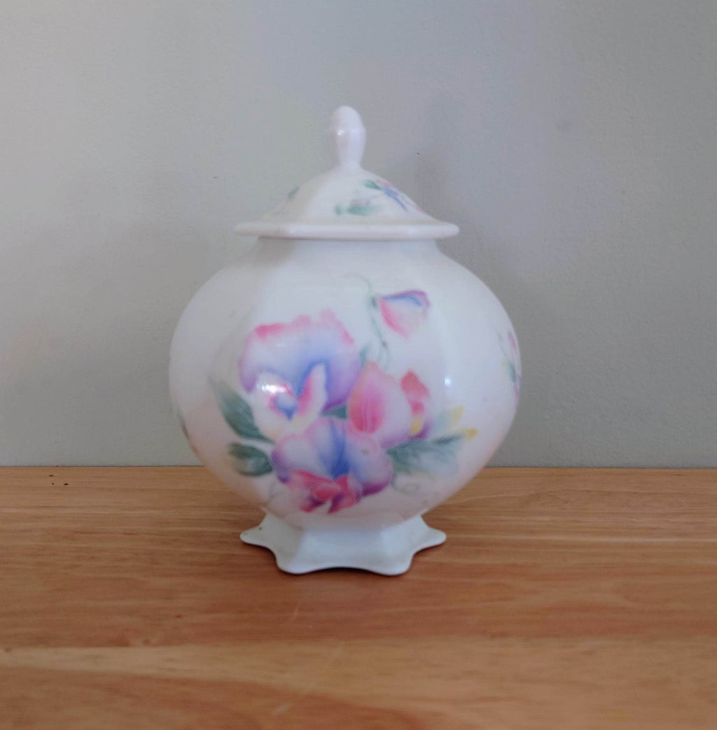 Little Sweetheart Spice Jar Fine Bone China Porcelain Made in England Little Sweetheart  Pattern Collectable Vintage 4 1/2"
