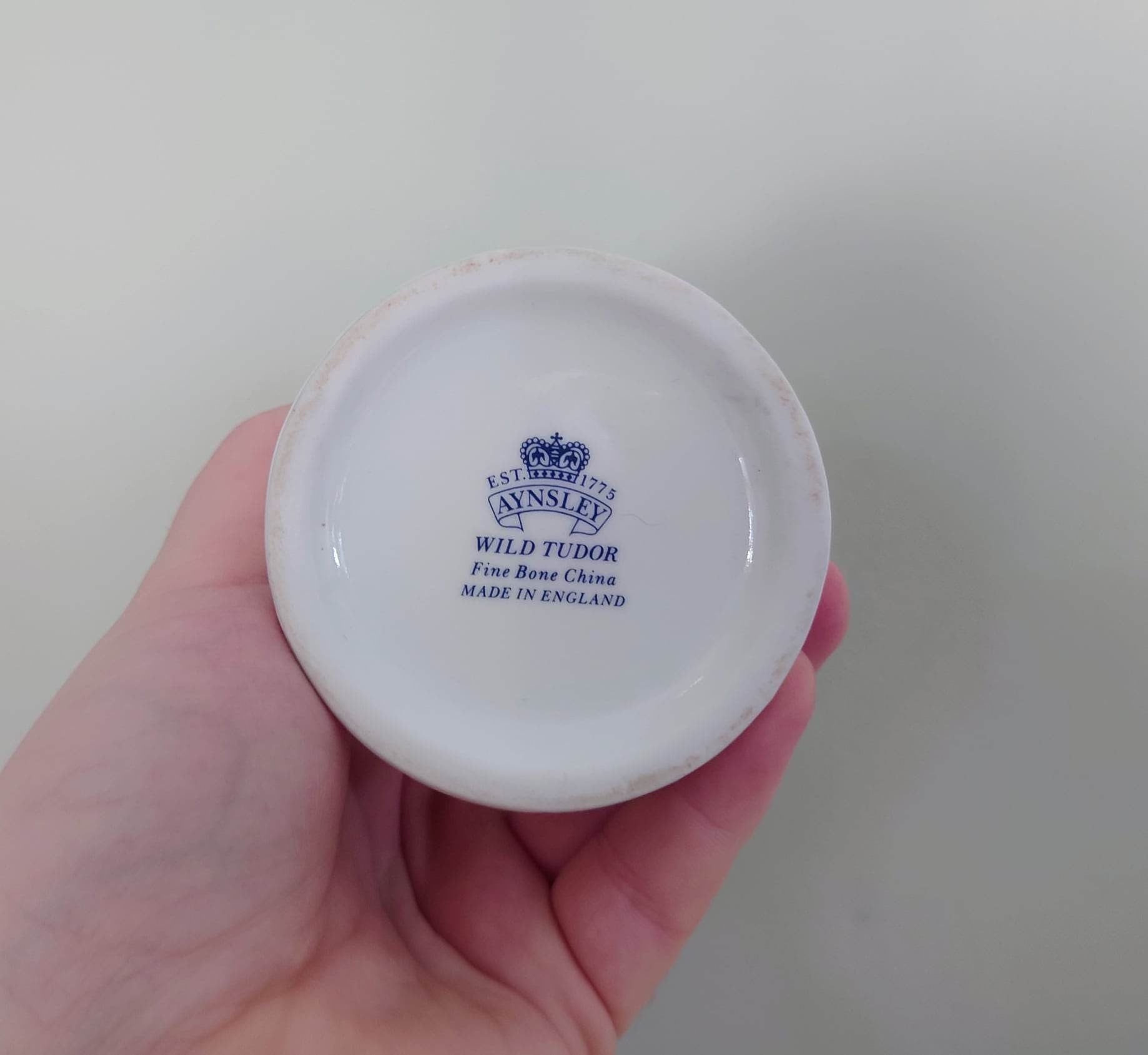 Wild Tudor Aynsley 6" mayfair Vase Porcelain Made in England Wild Tudor Pattern Collectable Vintage Fine Porcelain Ceramic Floral Vase