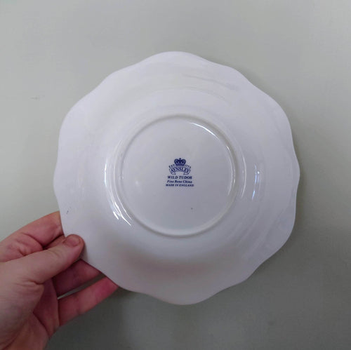 Aynsley Wild Tudor Clyde Center Bowl 9'' Dish Fine Bone China Porcelain Made in England Wild Tudor Pattern Collectable Vintage