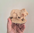 Vintage Pig Figurine Pigtails Collectable Pig Ornament Kitsch Pig Statue Pig  Retired Piggin 'Piggin Broody''