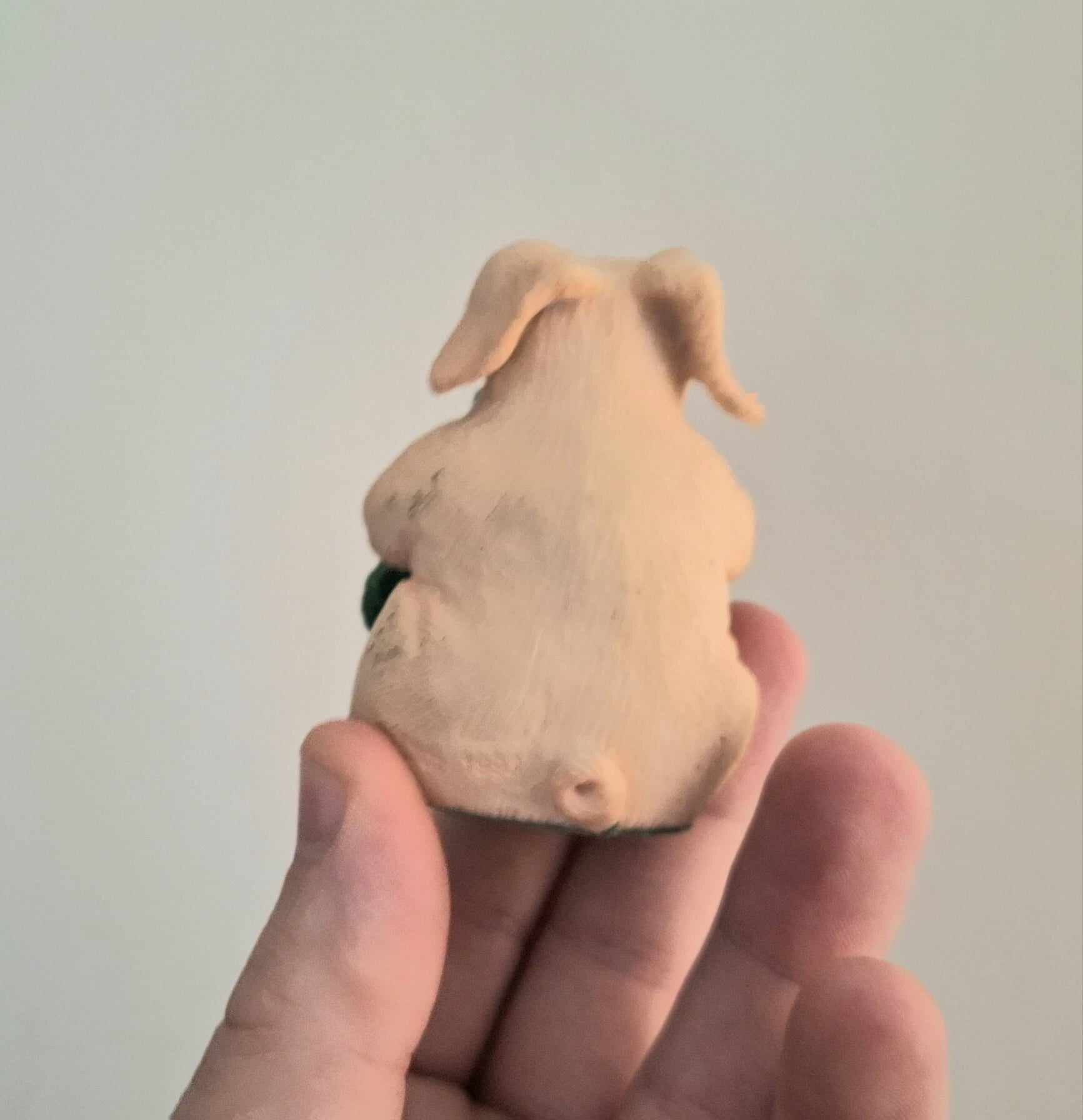 Vintage Pig Figurine Pigtails Collectable Pig Ornament Kitsch Pig Statue Pig  Retired Piggin 'The Boss'