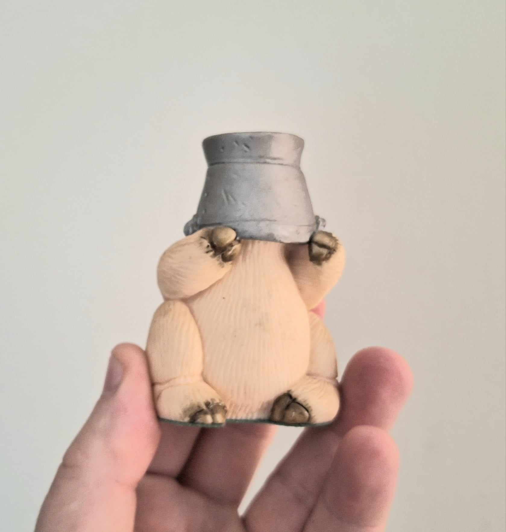 Vintage Pig Figurine Pigtails Collectable Pig Ornament Kitsch Pig Statue Pig  Retired Piggin 'Pig in a Bucket''