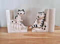 Vintage Takahashi “The Joy Of Cats Ceramic Bookends Figurines Made In Japan Cat bookends Ceramic Kitsch Girl and Boy Cat Ceramic Ornament