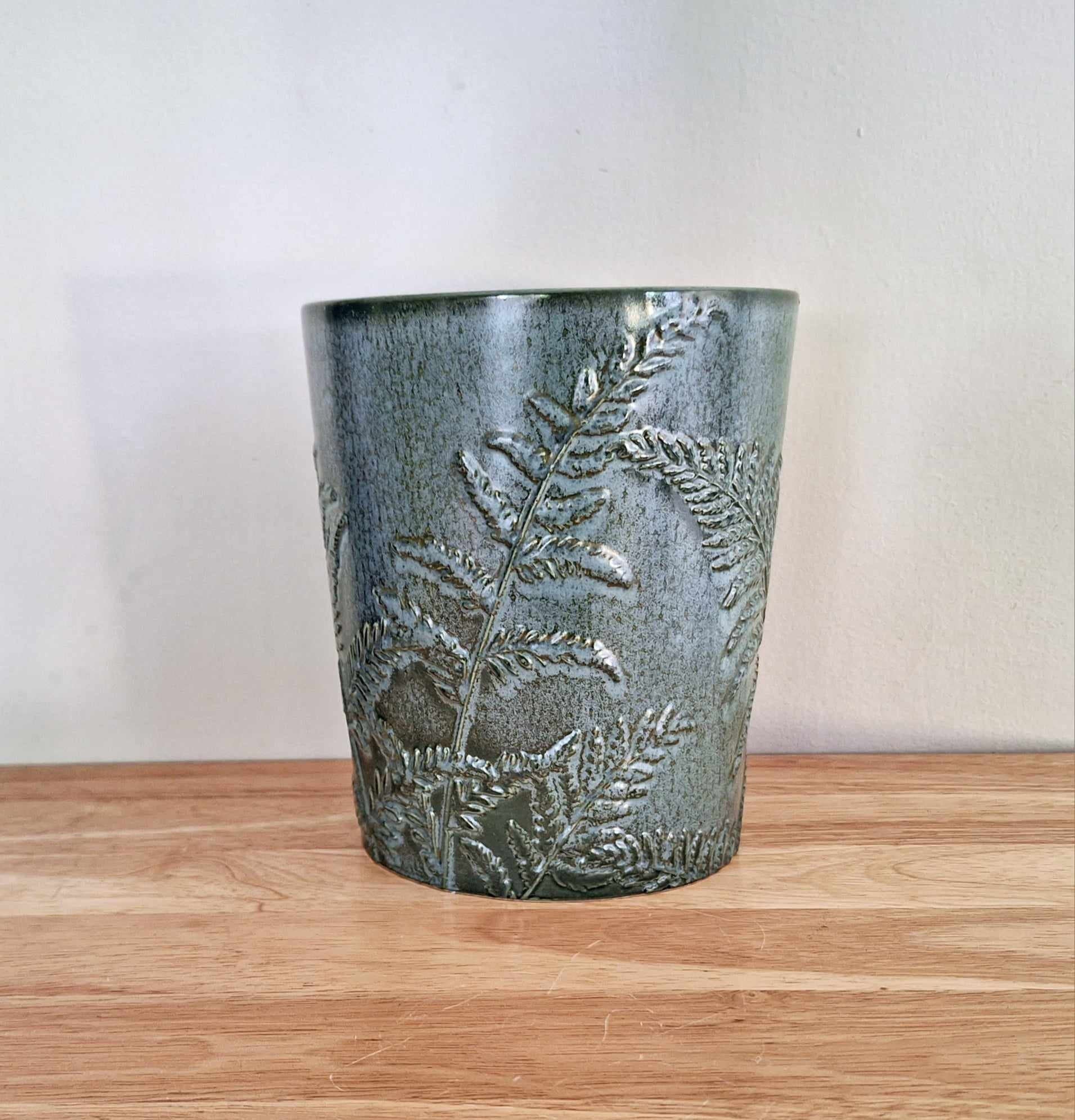 Vase Vintage  Green Ceramic Vase/Planter Decorative Homeware Stoneware Vase, Earthenware Green Flower Floral Vase Plant Pot